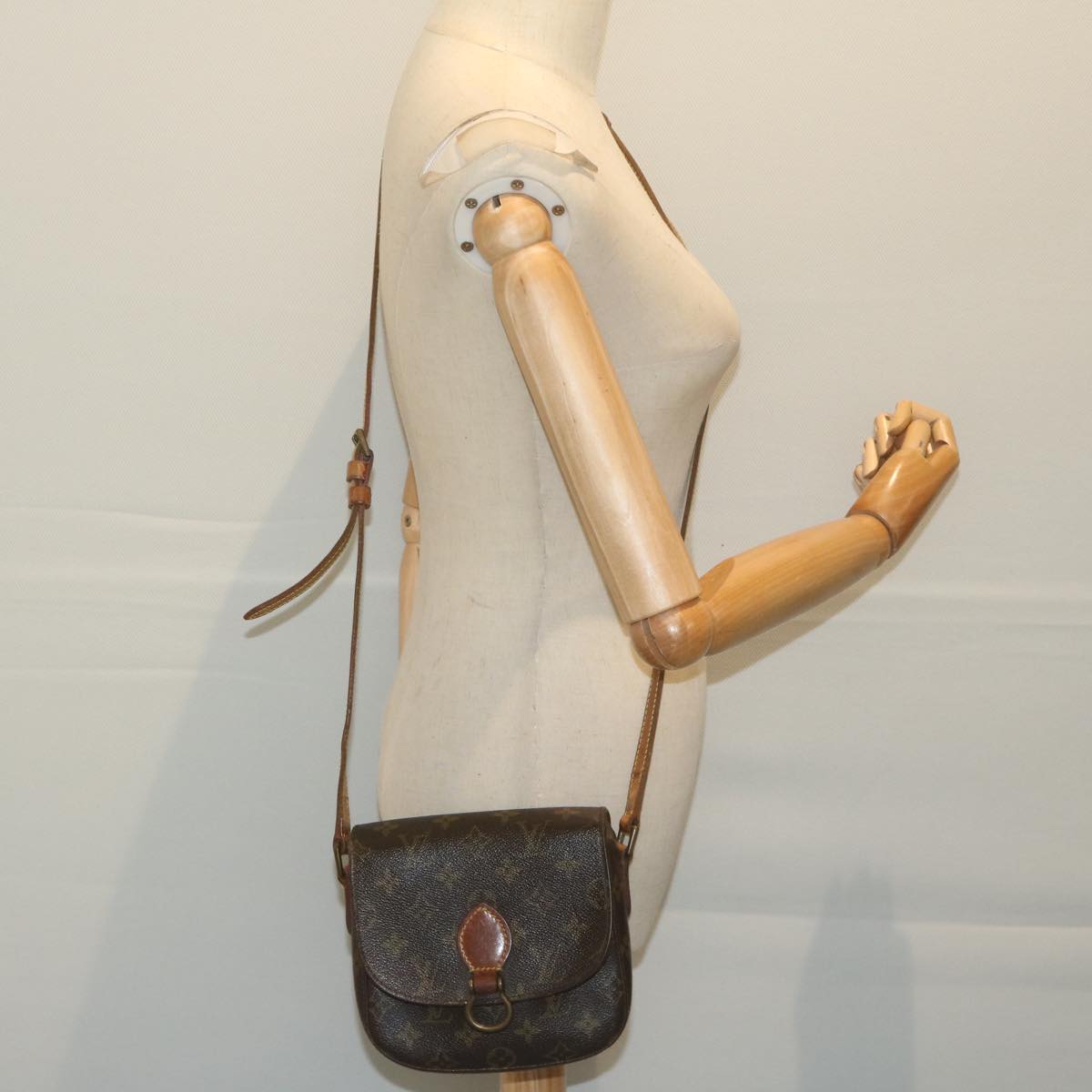 LOUIS VUITTON Monogram Saint Cloud PM Shoulder Bag M51244 LV bs11582