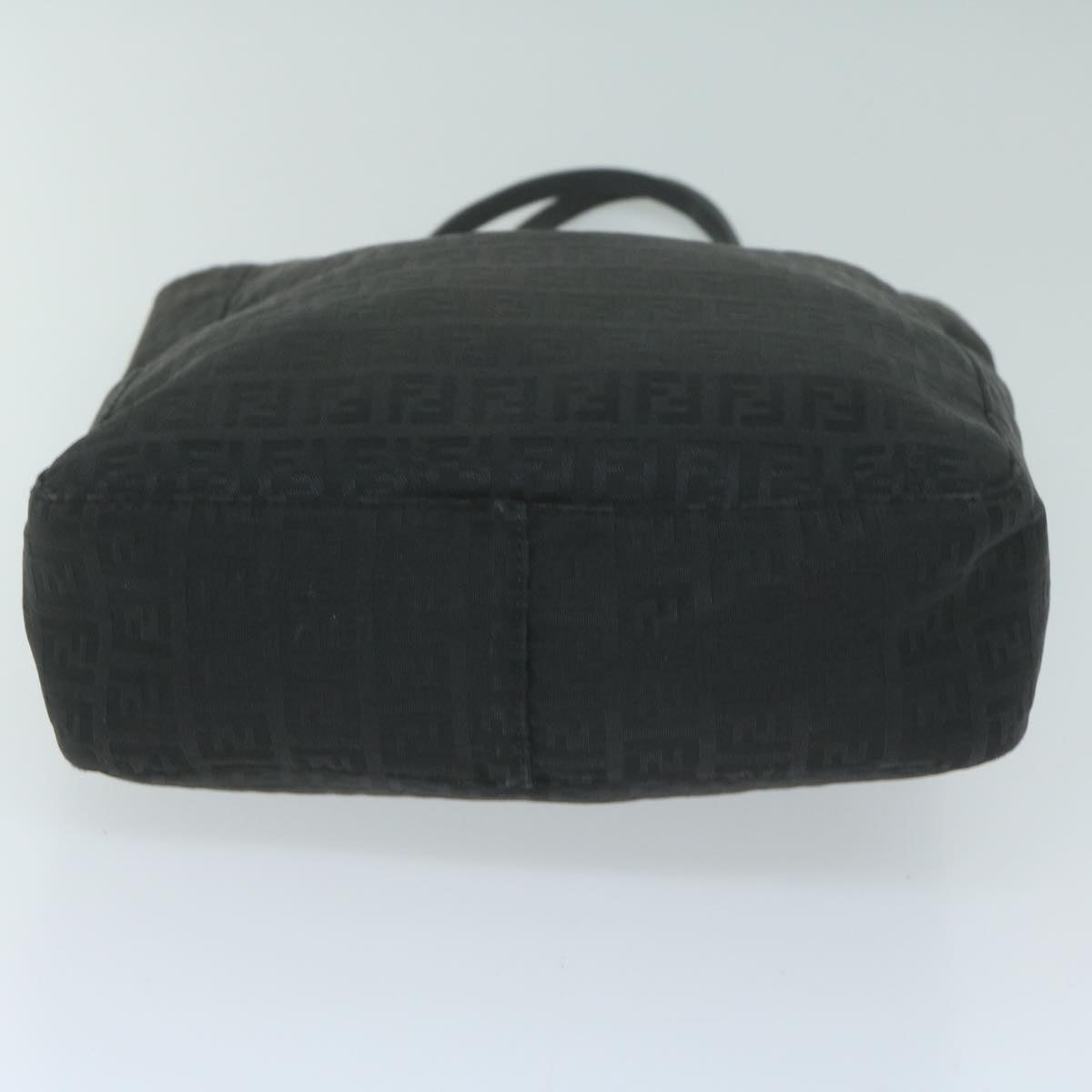 FENDI Zucchino Canvas Tote Bag Black bs11778