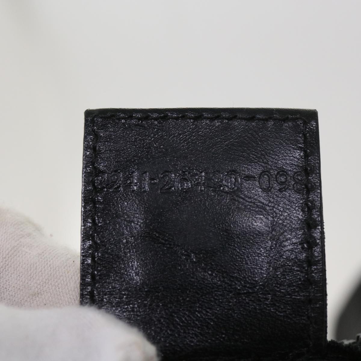 FENDI Boston Bag Canvas 2way Black bs11779