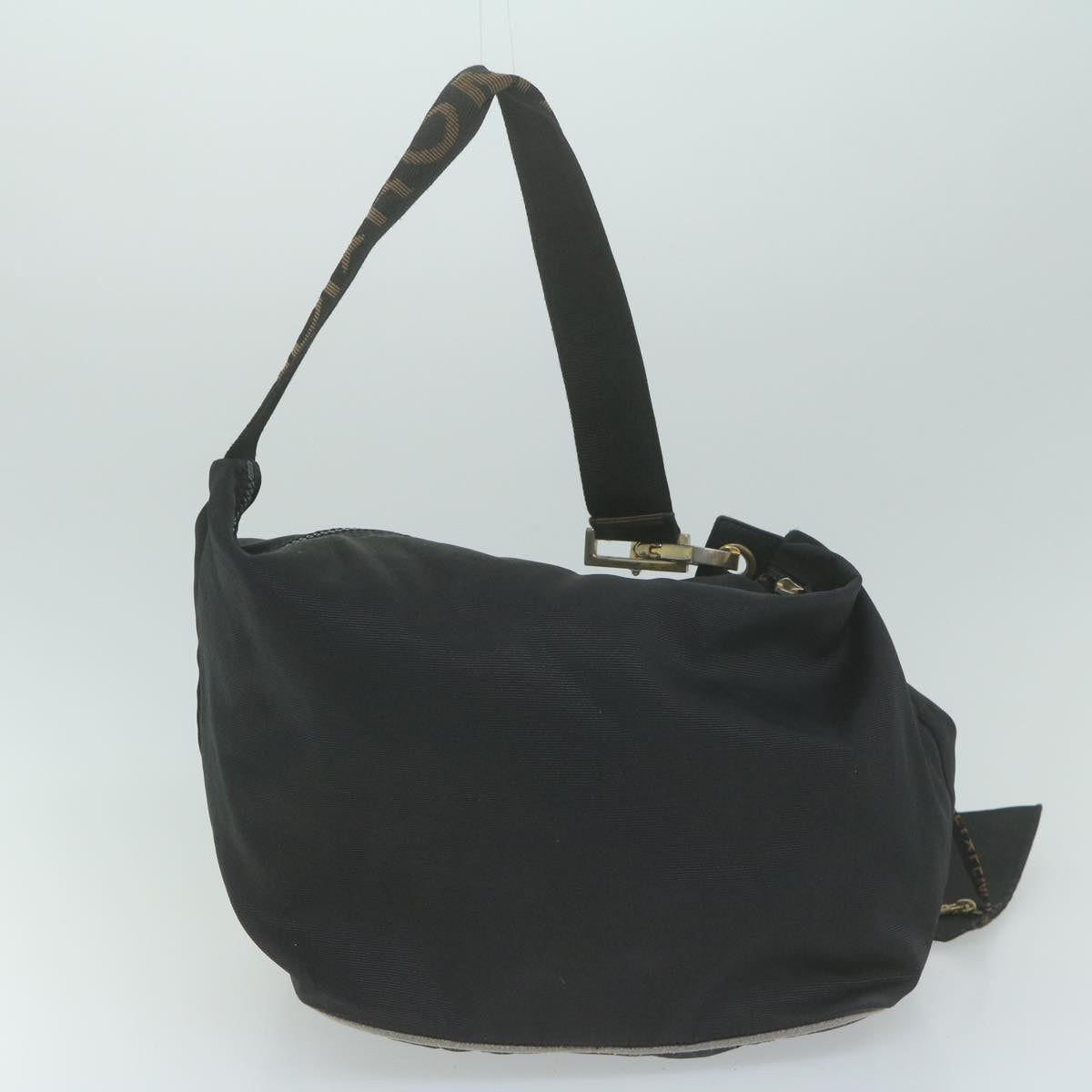 FENDI Pouch Pecan Canvas Shoulder Bag Canvas 2Set Black Brown bs11795