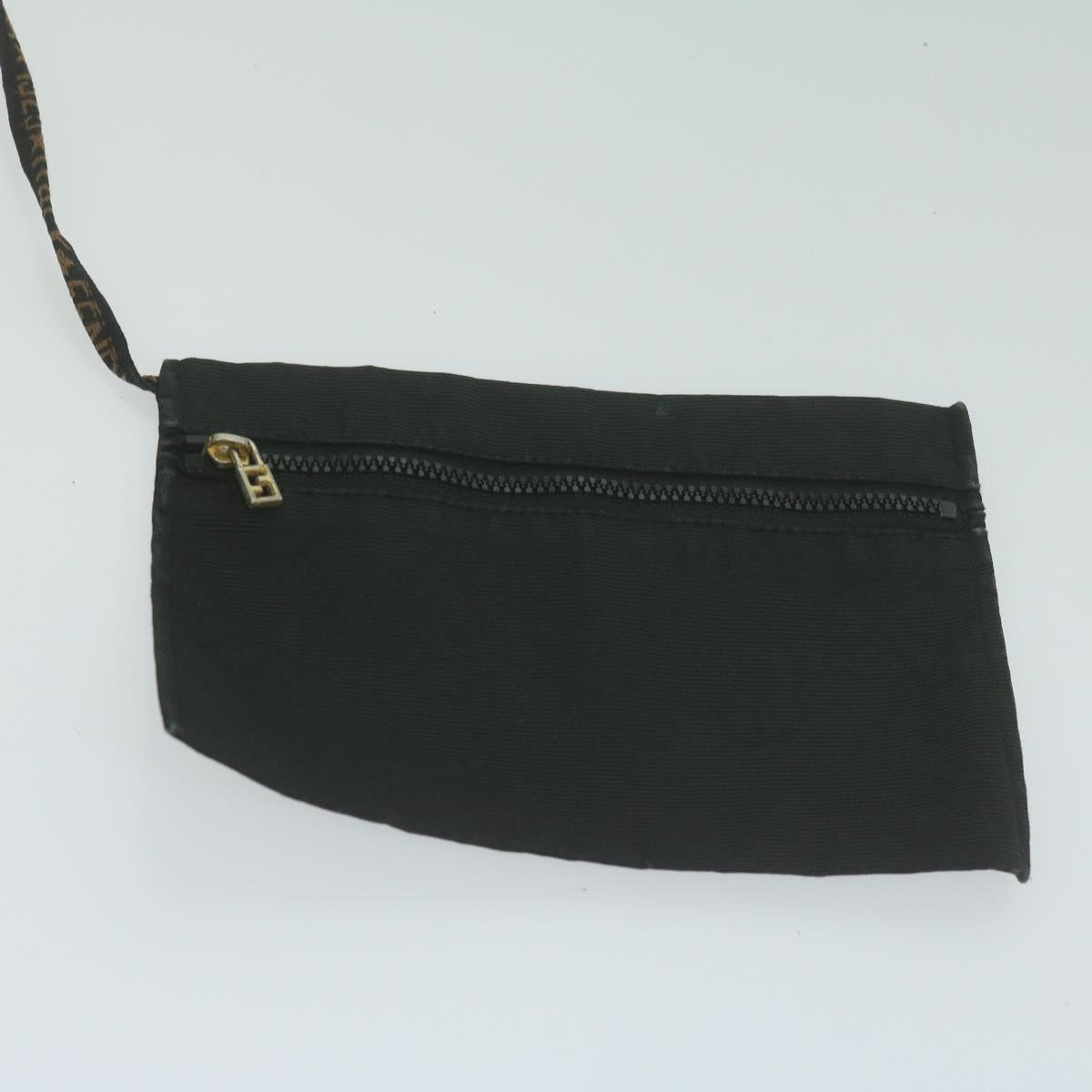FENDI Pouch Pecan Canvas Shoulder Bag Canvas 2Set Black Brown bs11795