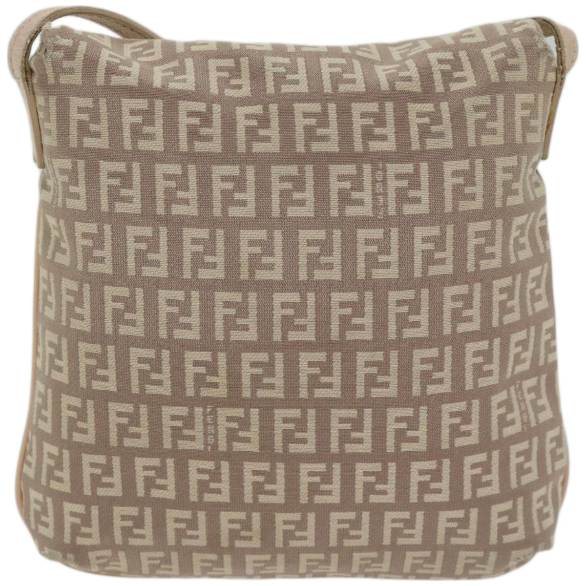 FENDI Zucchino Canvas Shoulder Bag Pink bs12154