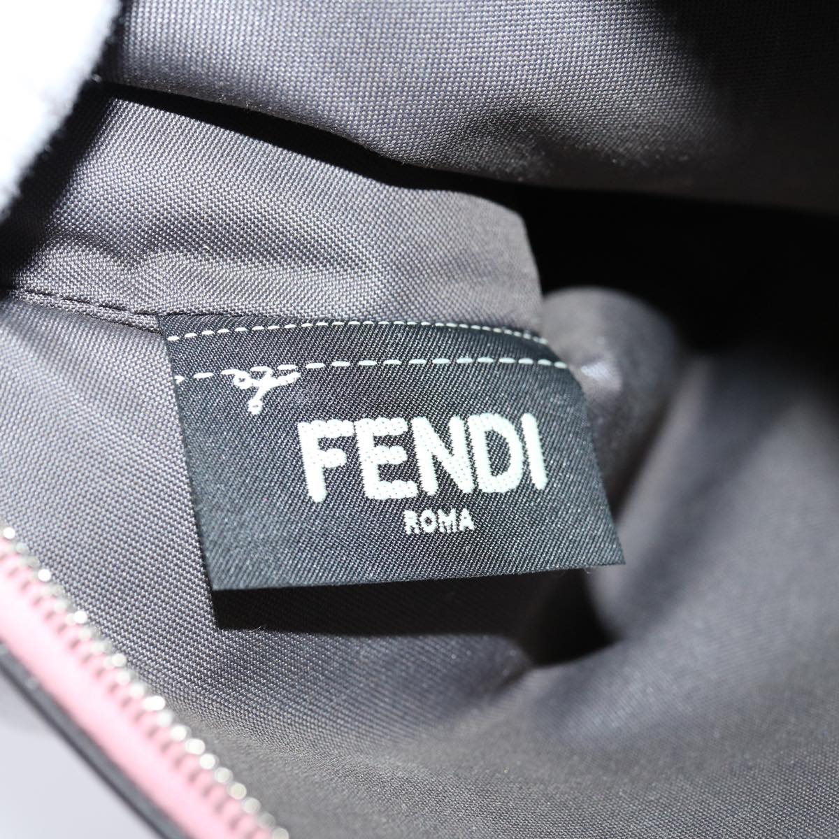 FENDI Pouch Leather Pink bs12269