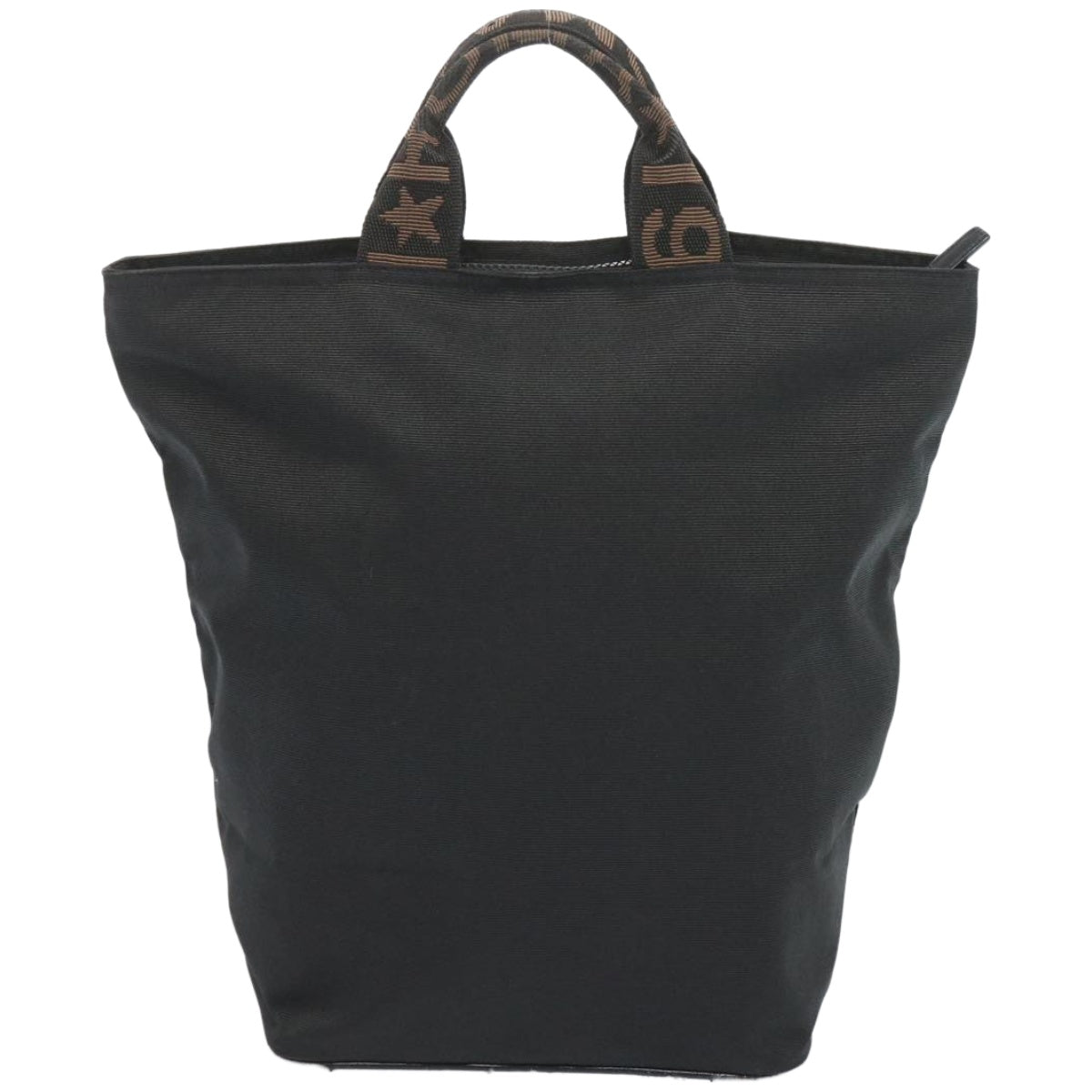 FENDI Hand Bag Canvas Black bs12314
