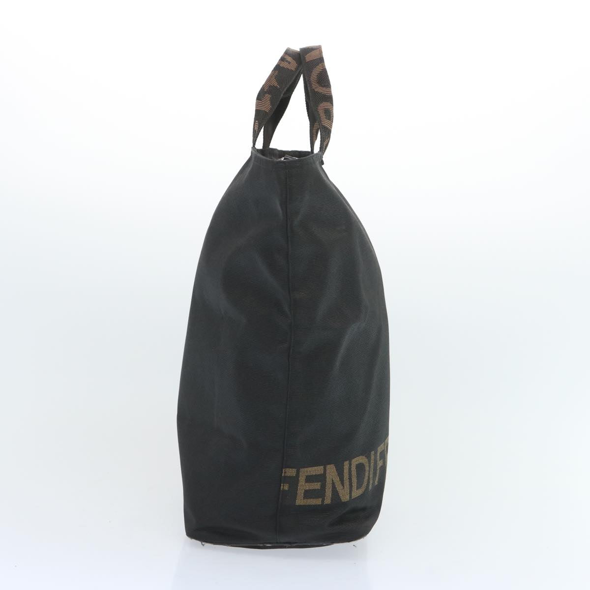 FENDI Hand Bag Canvas Black bs12314
