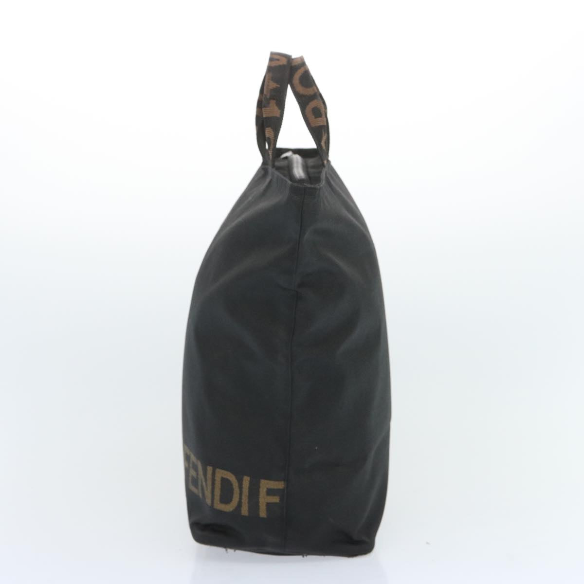 FENDI Hand Bag Canvas Black bs12314