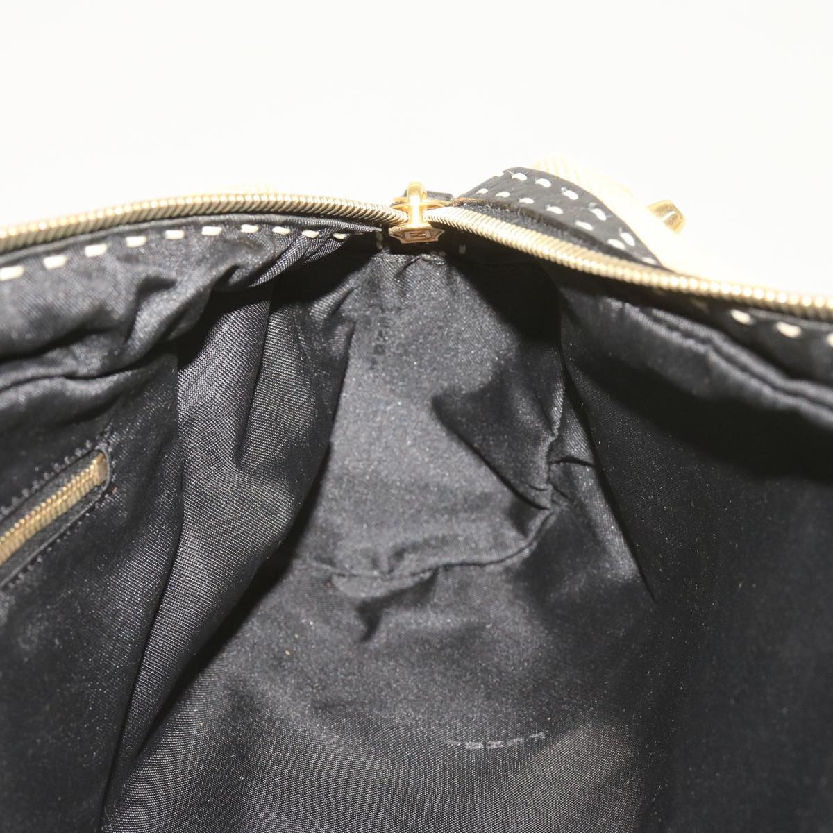 FENDI Hand Bag Canvas Beige bs12367