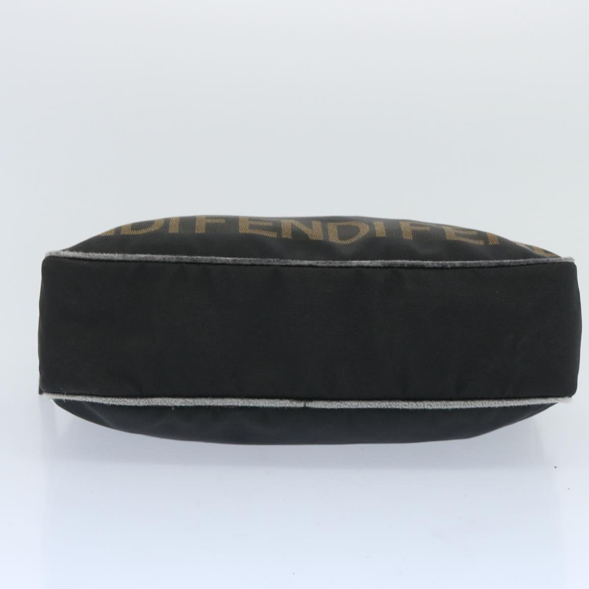 FENDI Hand Bag Canvas Black bs12372