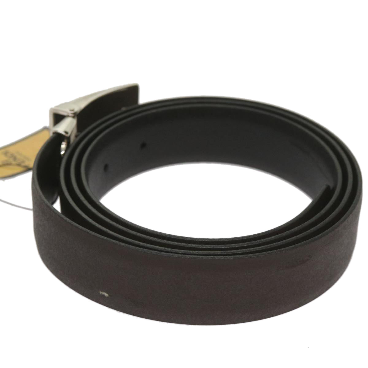 FENDI Belt Leather 48.8"" Brown bs12494