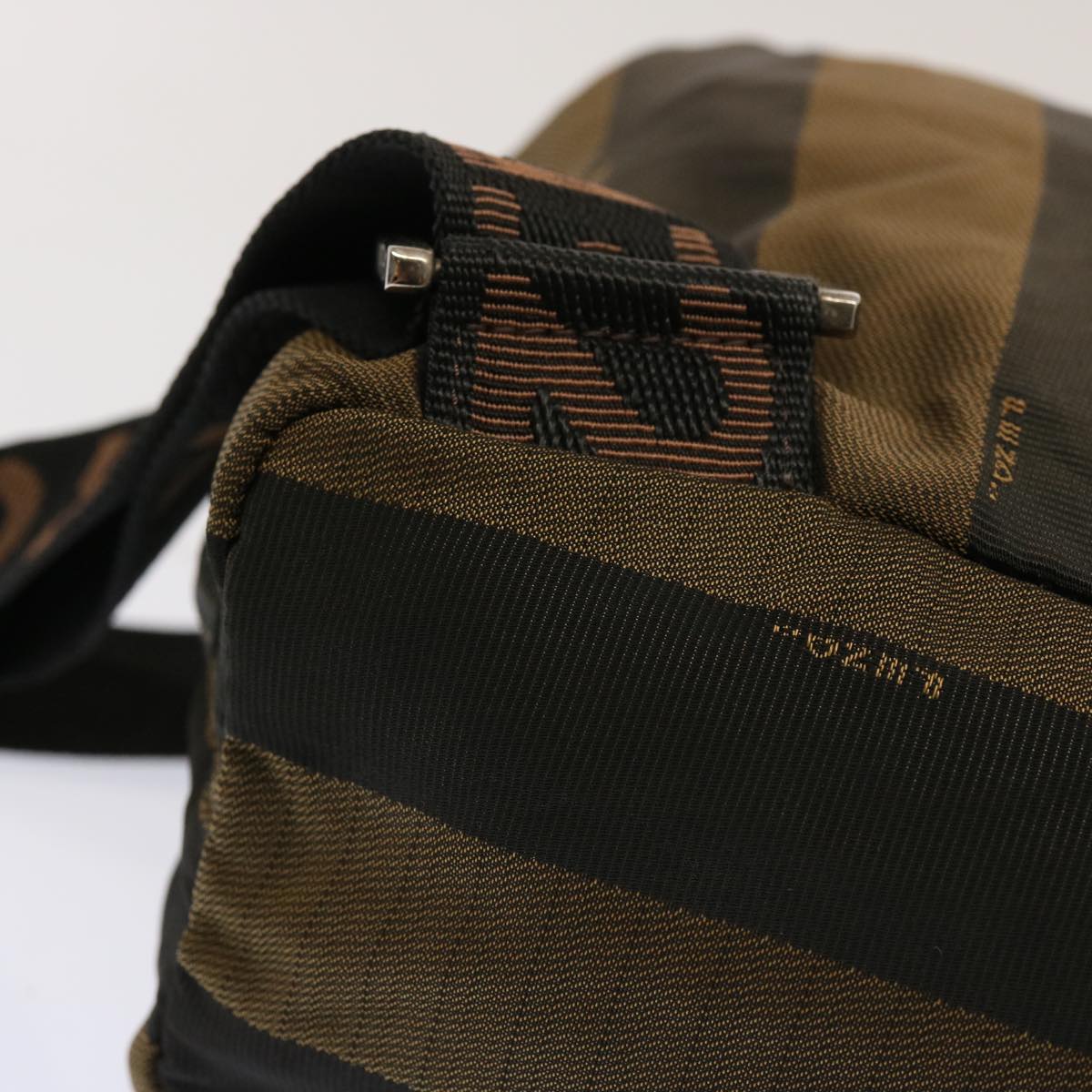 FENDI Pecan Canvas Backpack Nylon Brown bs12549