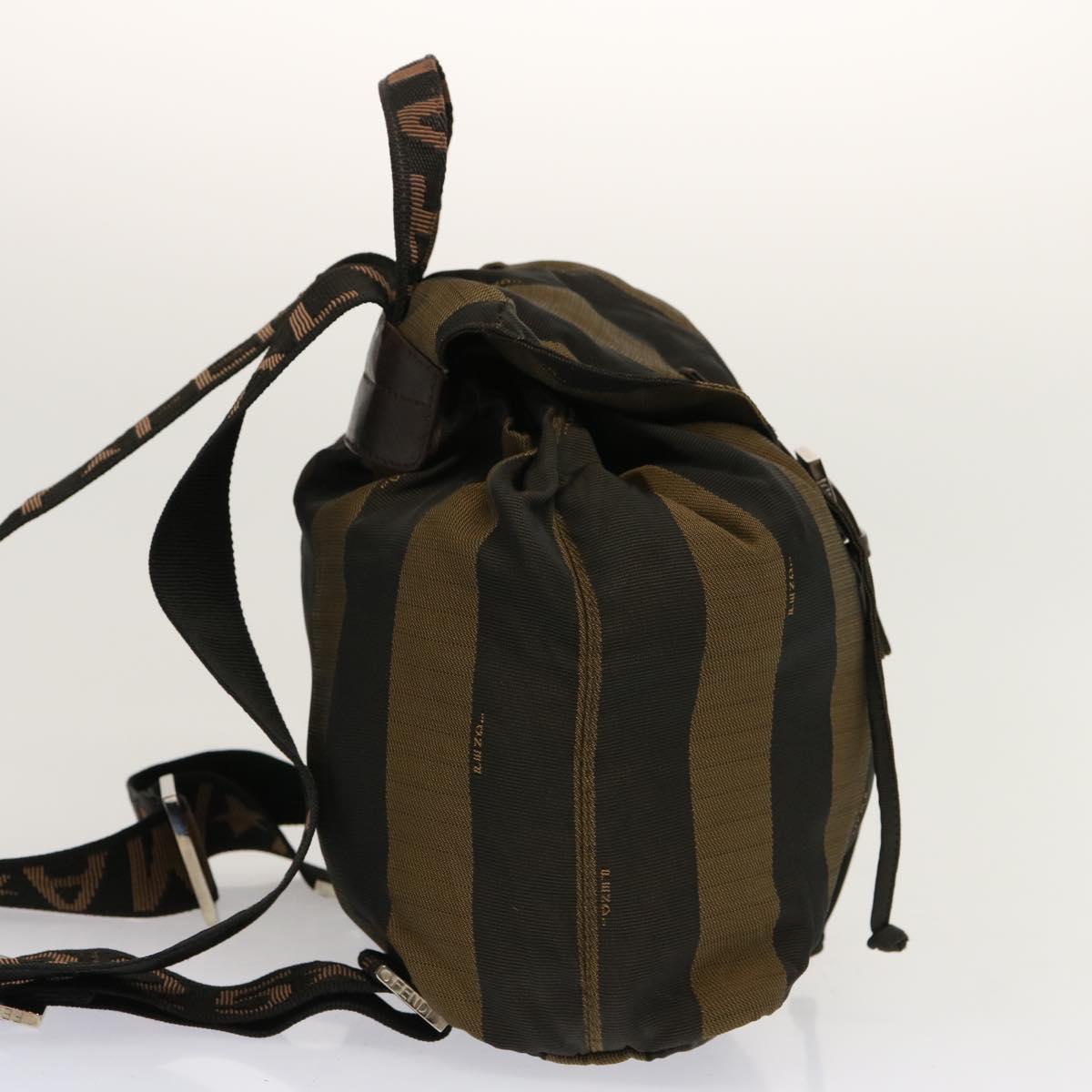 FENDI Pecan Canvas Backpack Nylon Brown bs12549