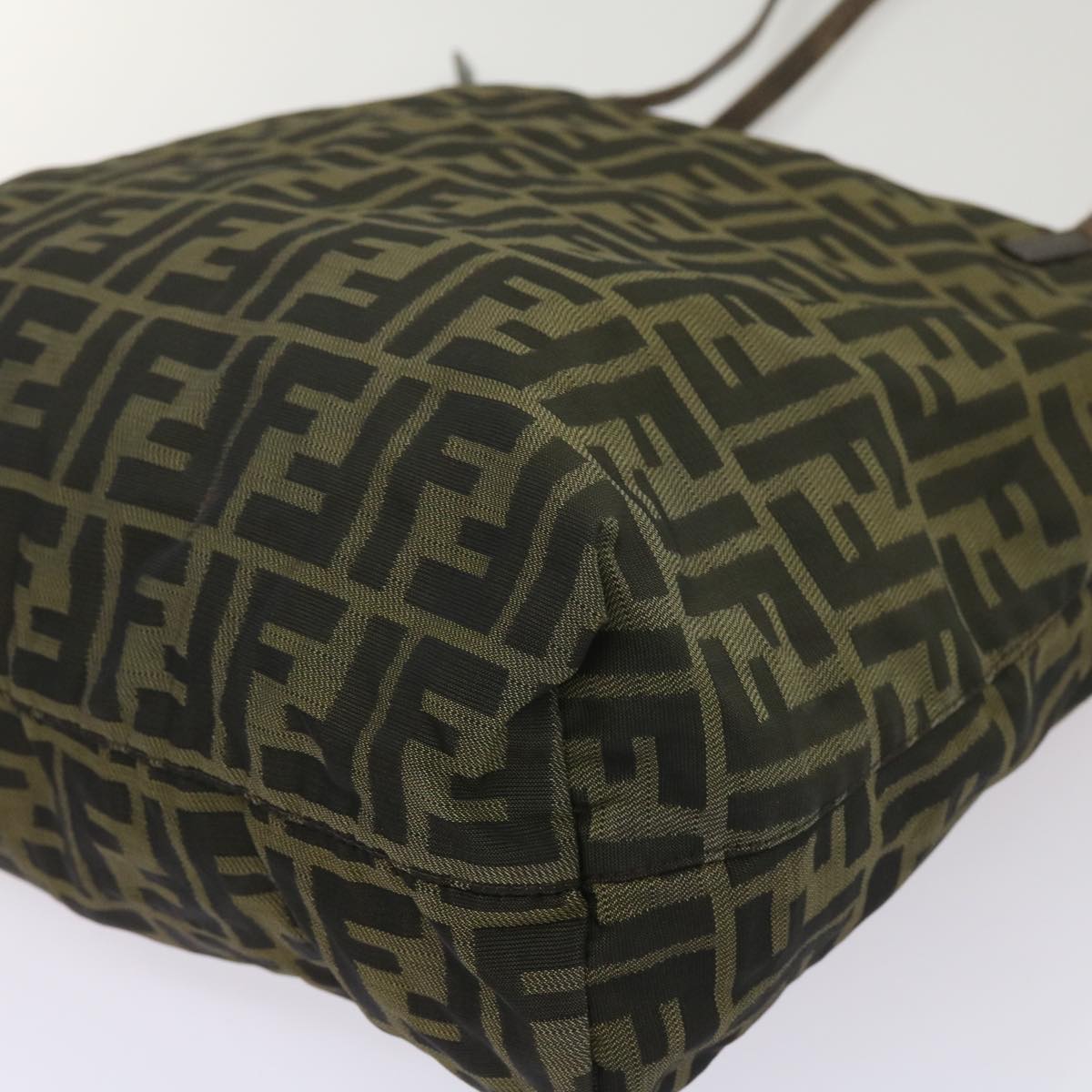 FENDI Zucca Canvas Tote Bag Black Brown bs12707