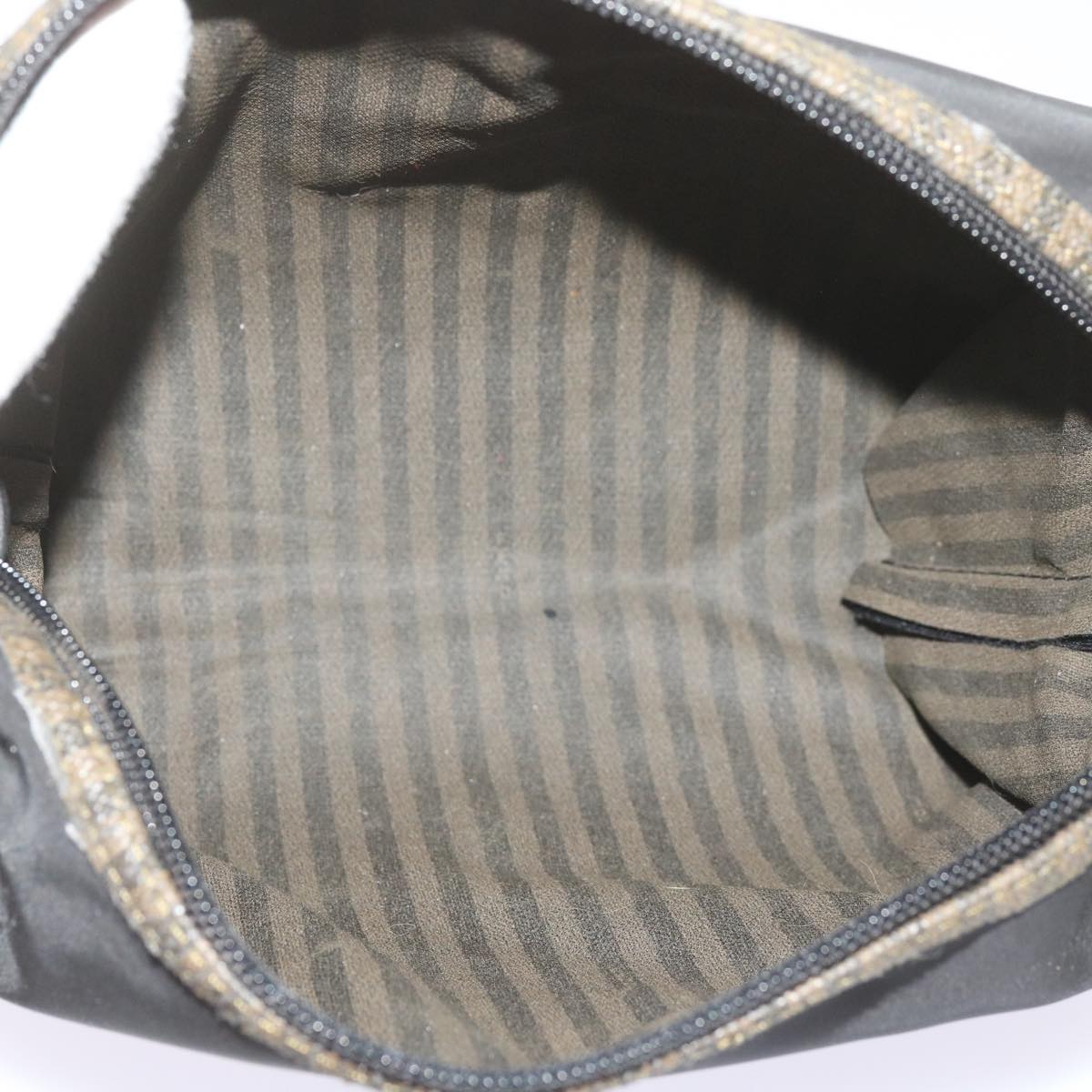 FENDI Zucca Canvas Pouch 2Set Black Brown bs12708