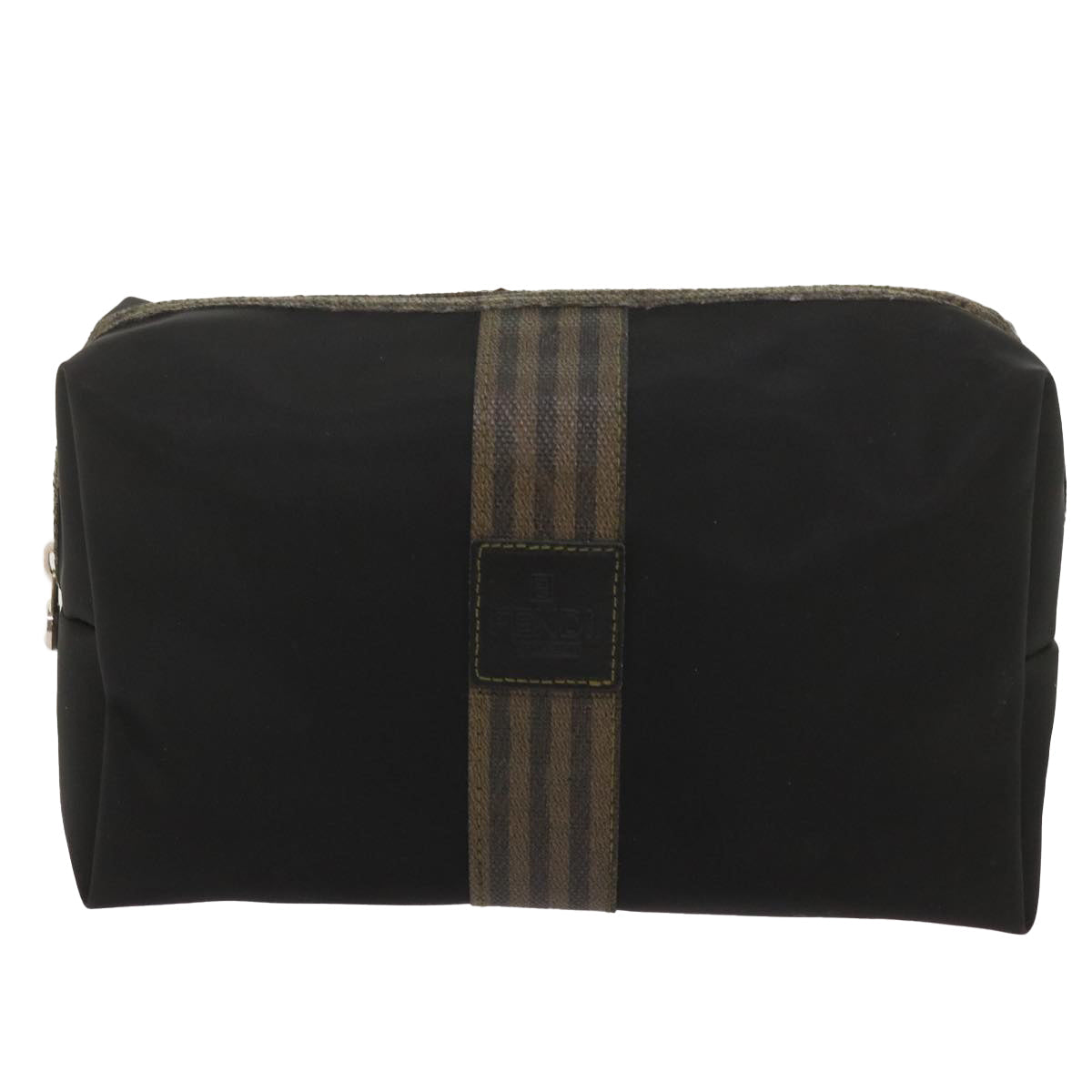 FENDI Zucca Canvas Pouch 2Set Black Brown bs12708