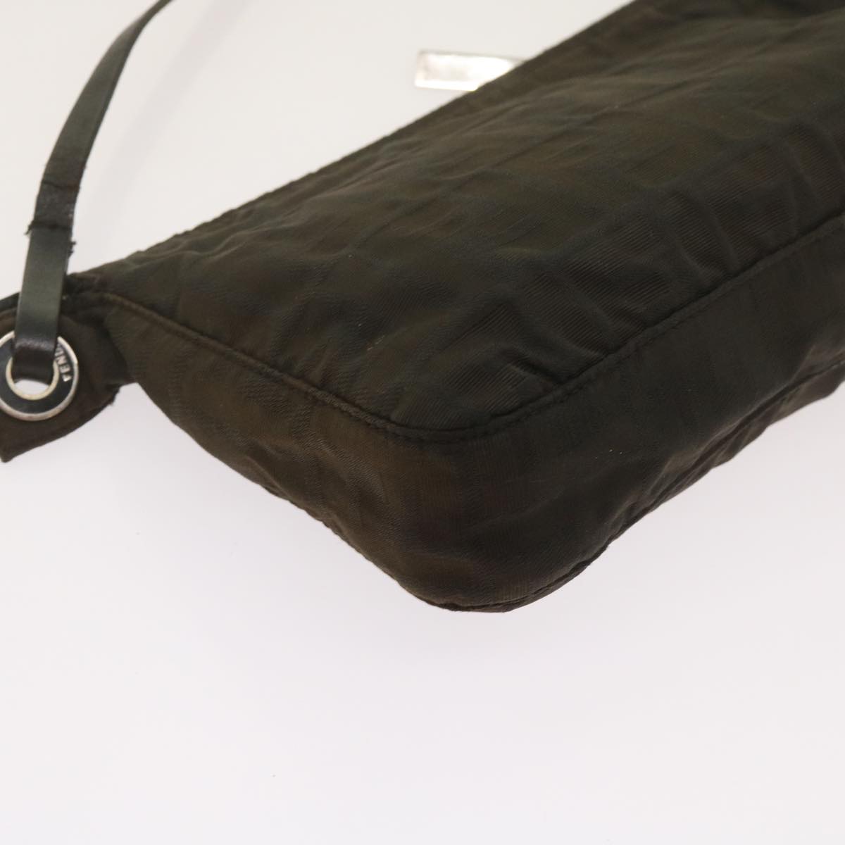 FENDI Zucchino Canvas Hand Bag Black bs12710