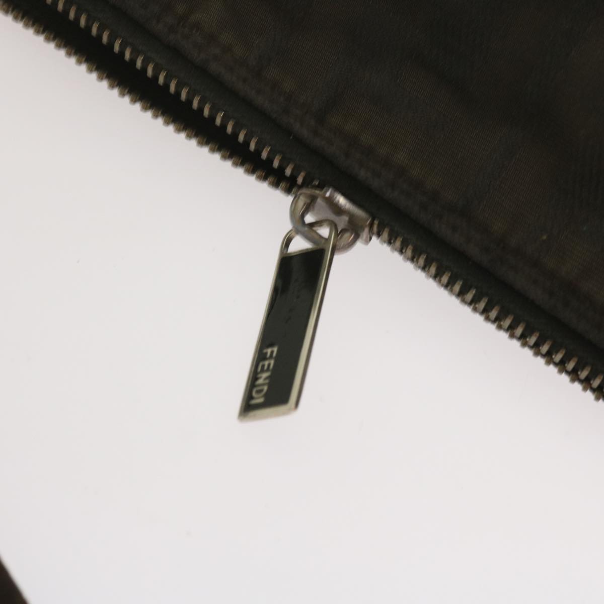 FENDI Zucchino Canvas Hand Bag Black bs12710