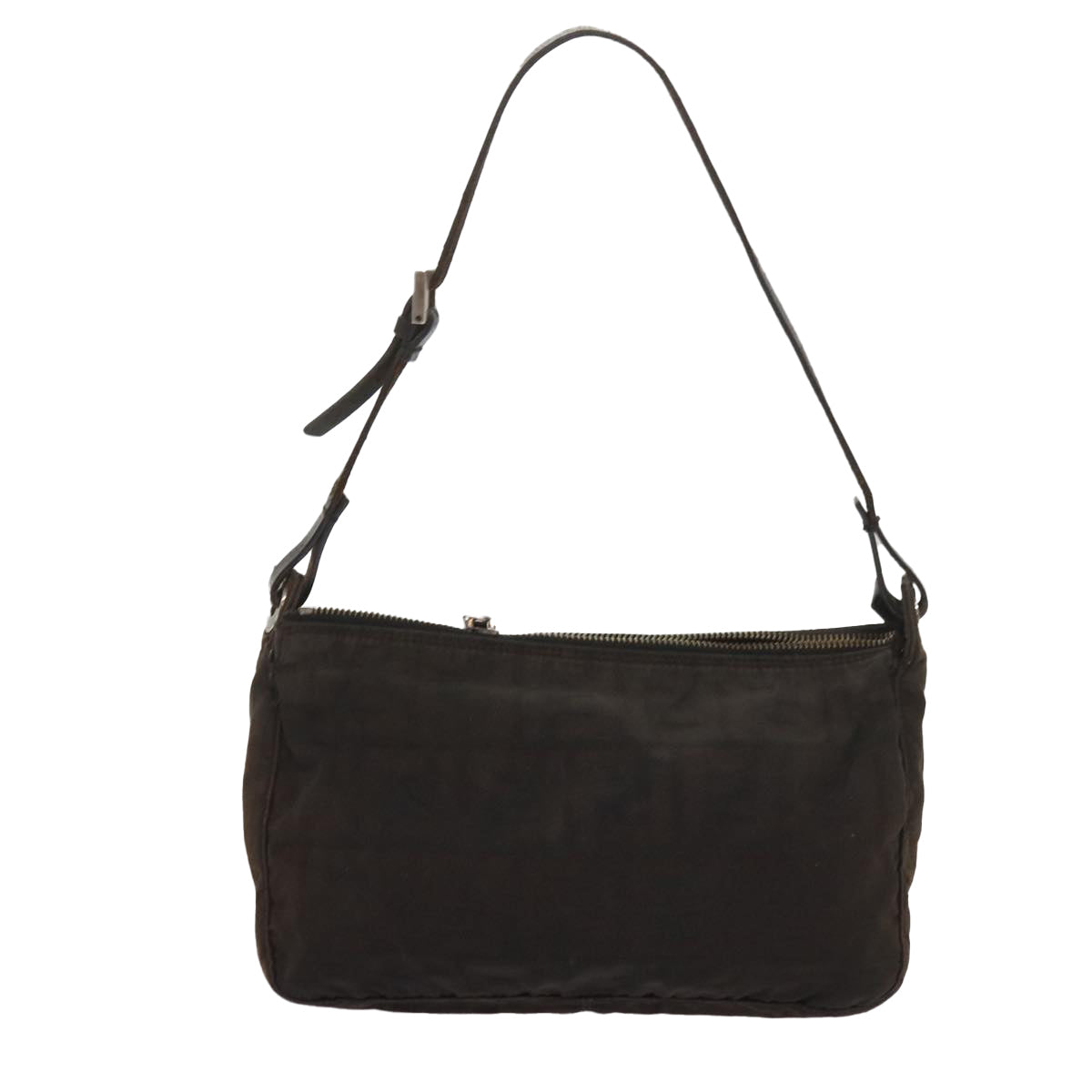 FENDI Zucchino Canvas Hand Bag Black bs12710