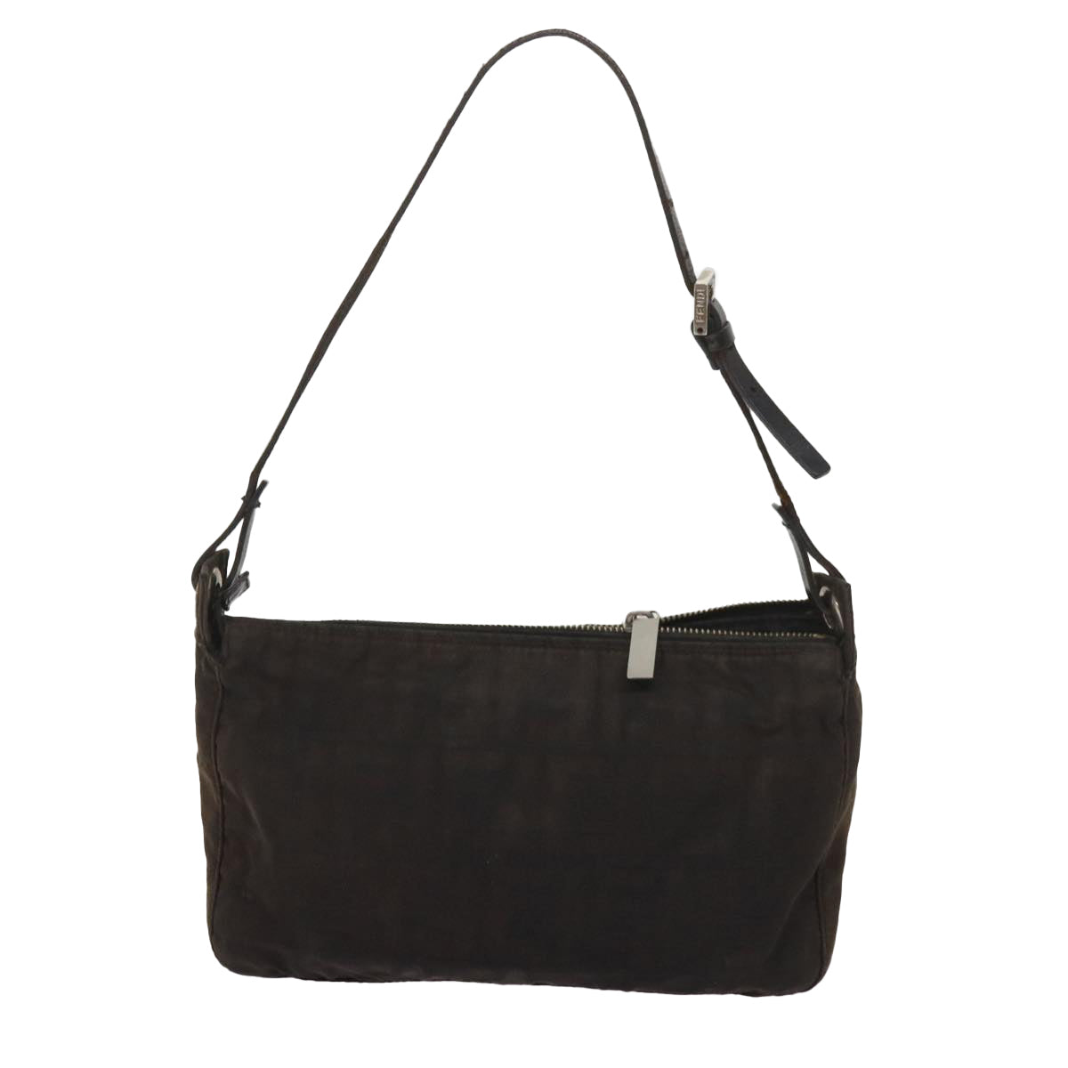 FENDI Zucchino Canvas Hand Bag Black bs12710