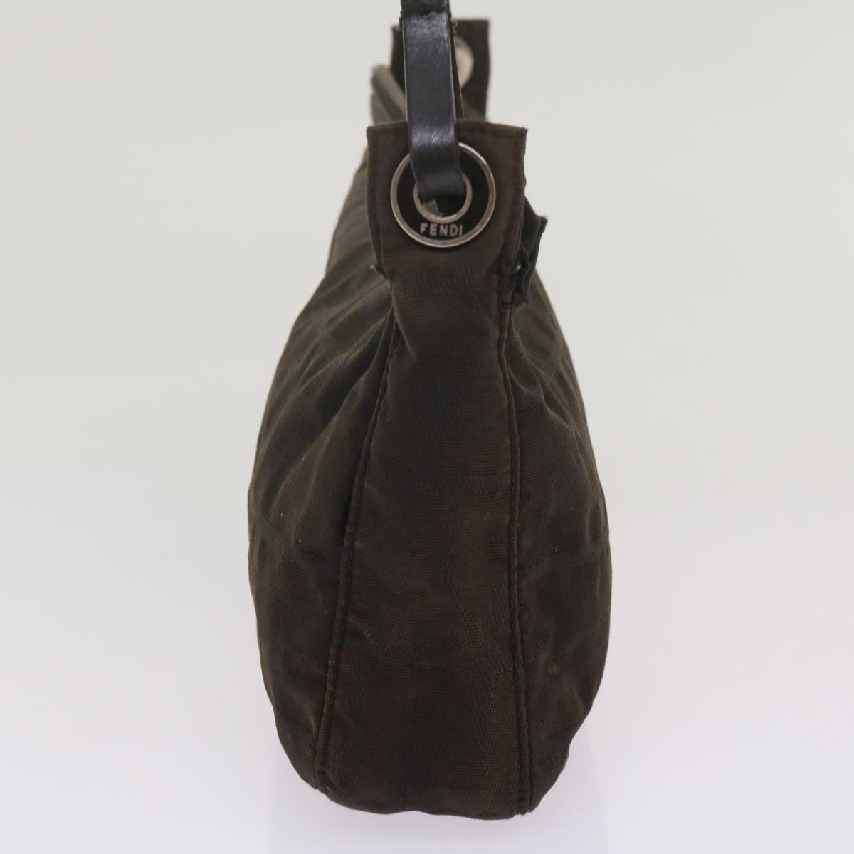 FENDI Zucchino Canvas Hand Bag Black bs12710