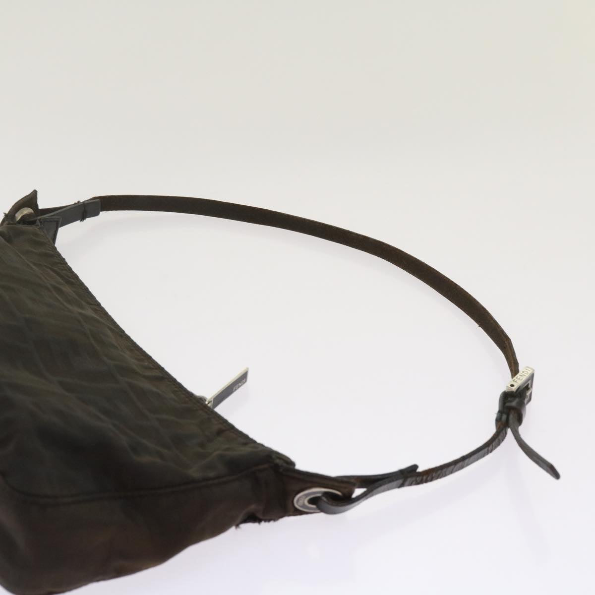 FENDI Zucchino Canvas Hand Bag Black bs12710