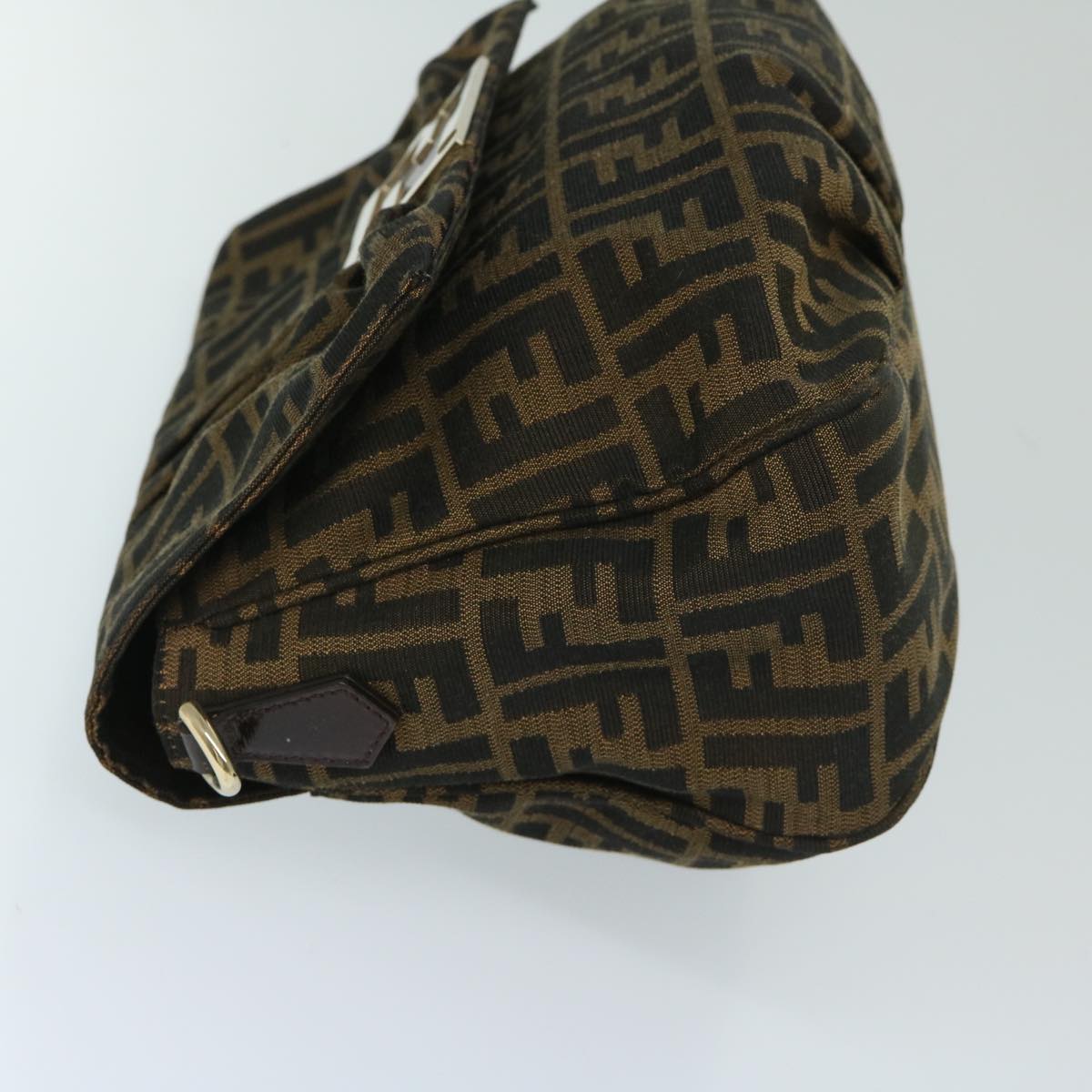 FENDI Zucca Canvas Shoulder Bag Brown bs12711
