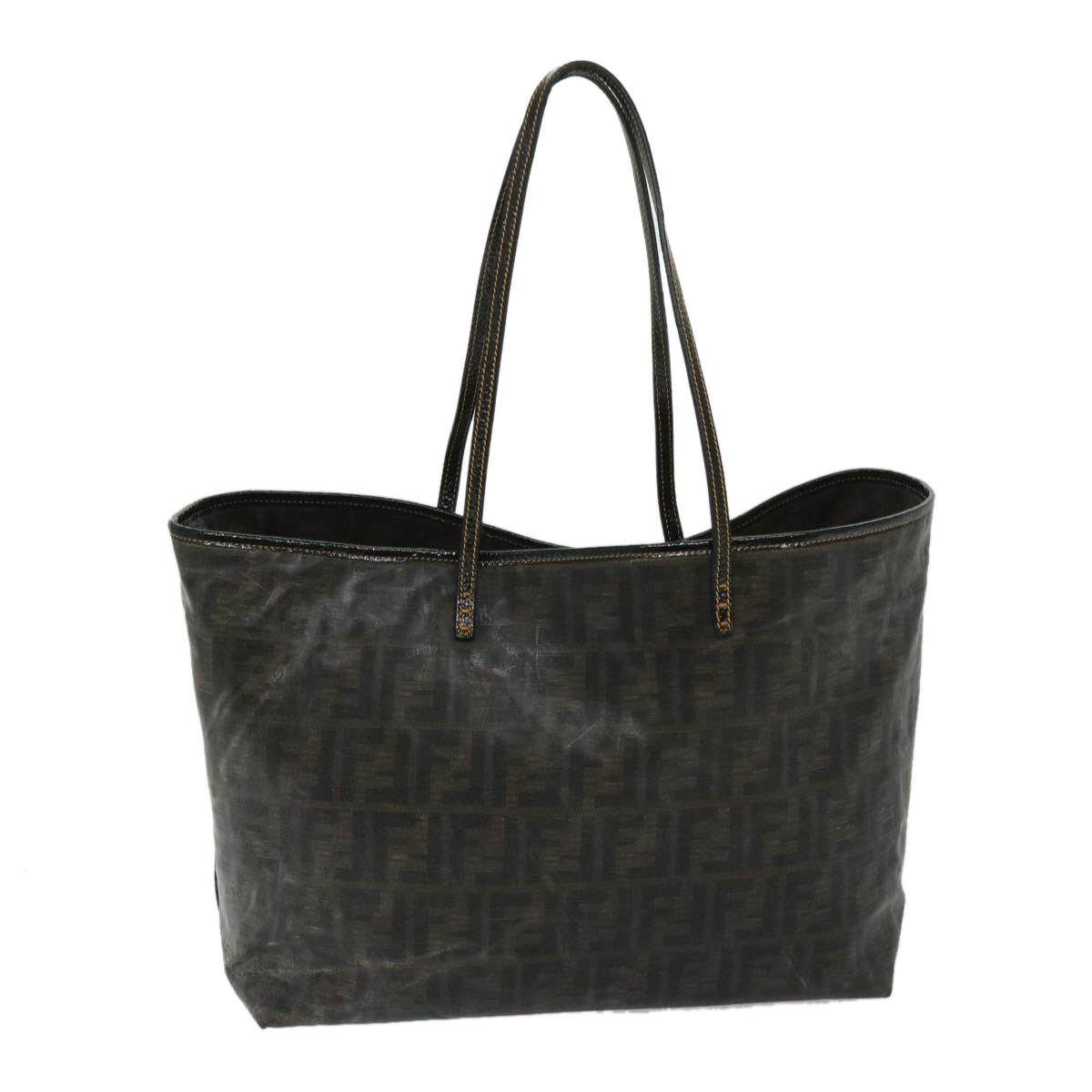 FENDI Zucca Canvas Tote Bag Brown bs12871
