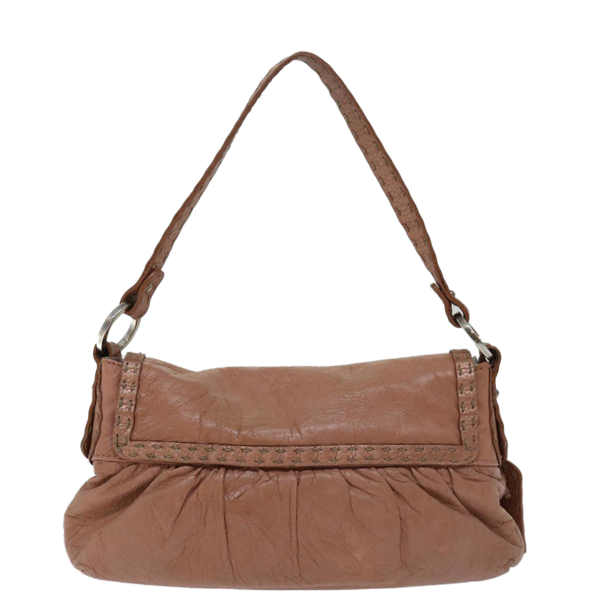 FENDI Celeria Shoulder Bag Leather Pink bs12905