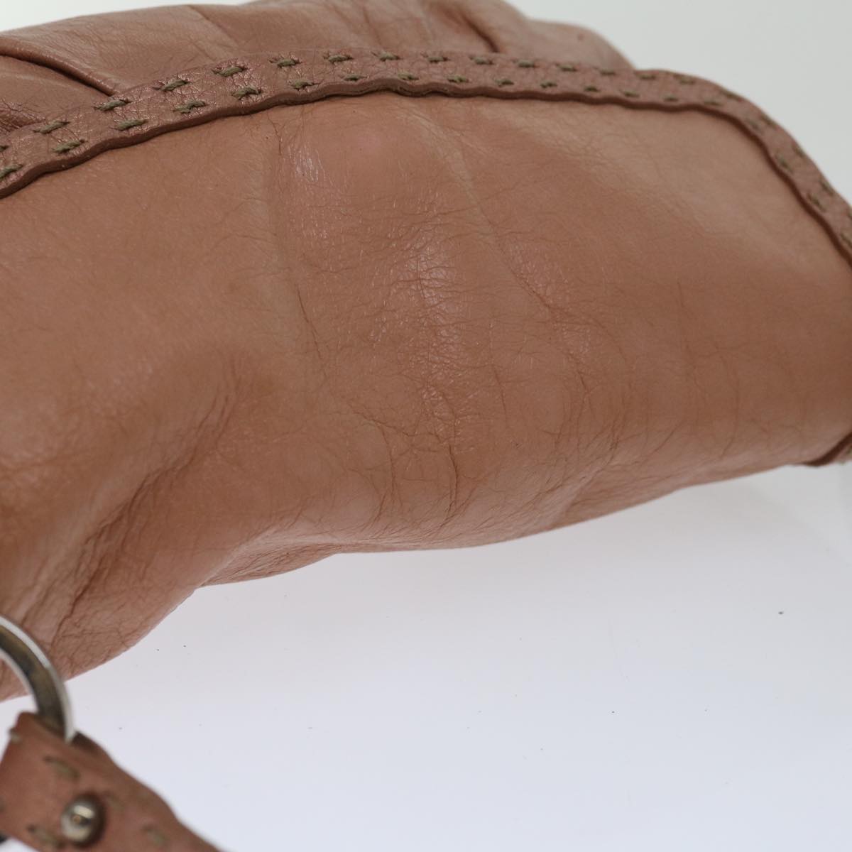 FENDI Celeria Shoulder Bag Leather Pink bs12905