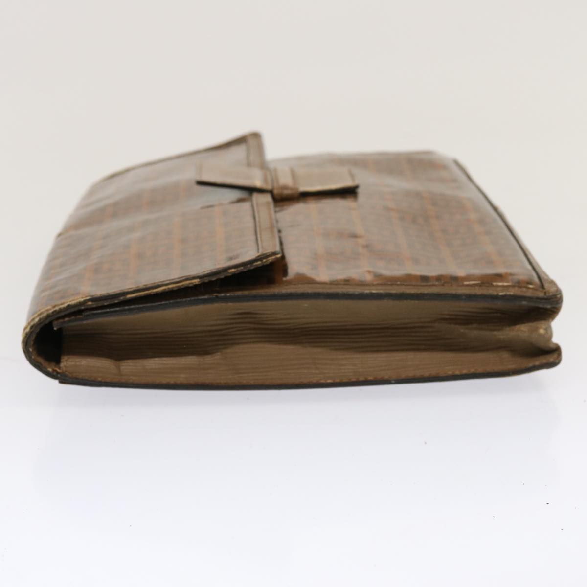 FENDI Zucchino Canvas Pecan Canvas Shoulder Bag 3Set Black Brown bs12932