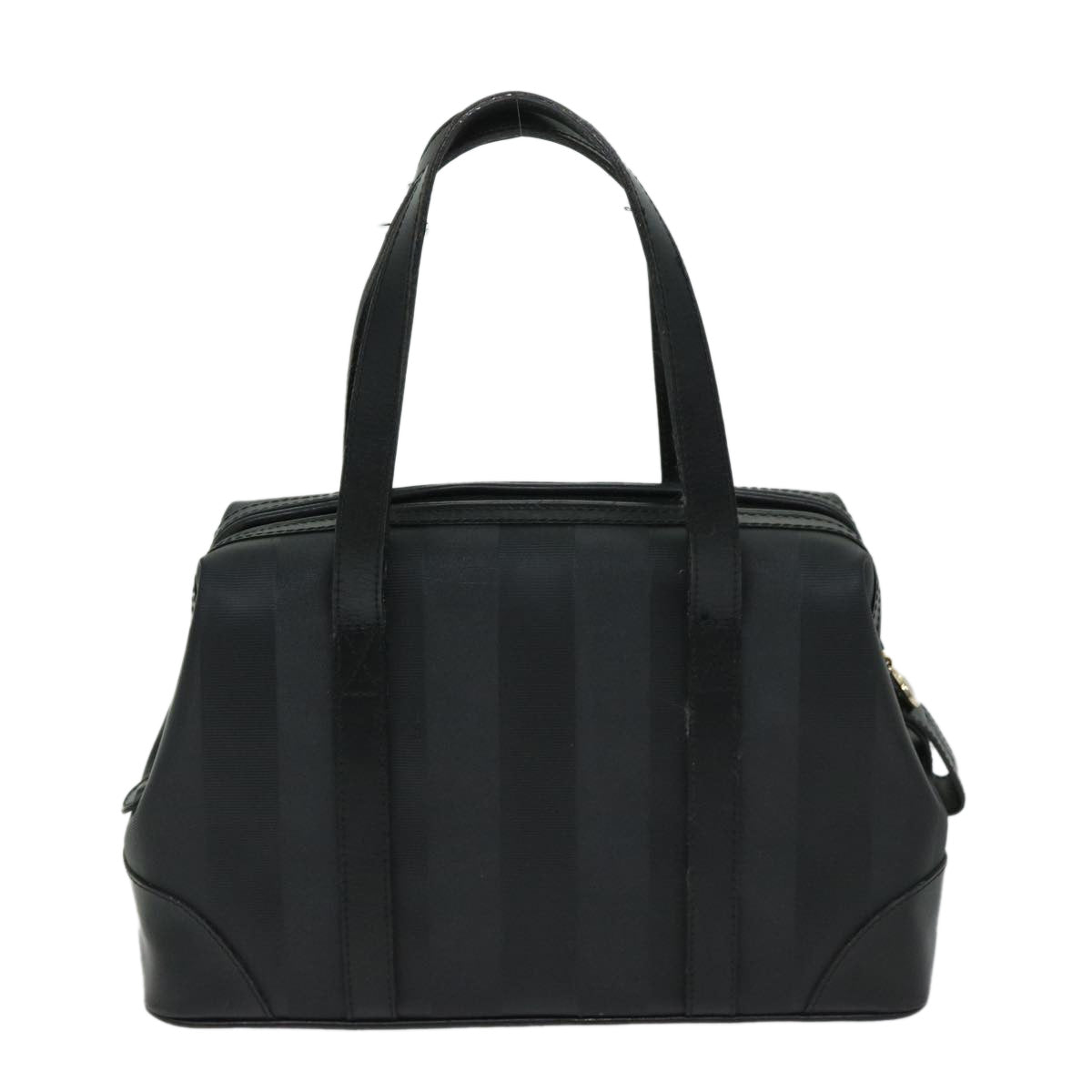 FENDI Pecan Canvas Hand Bag Black bs12934