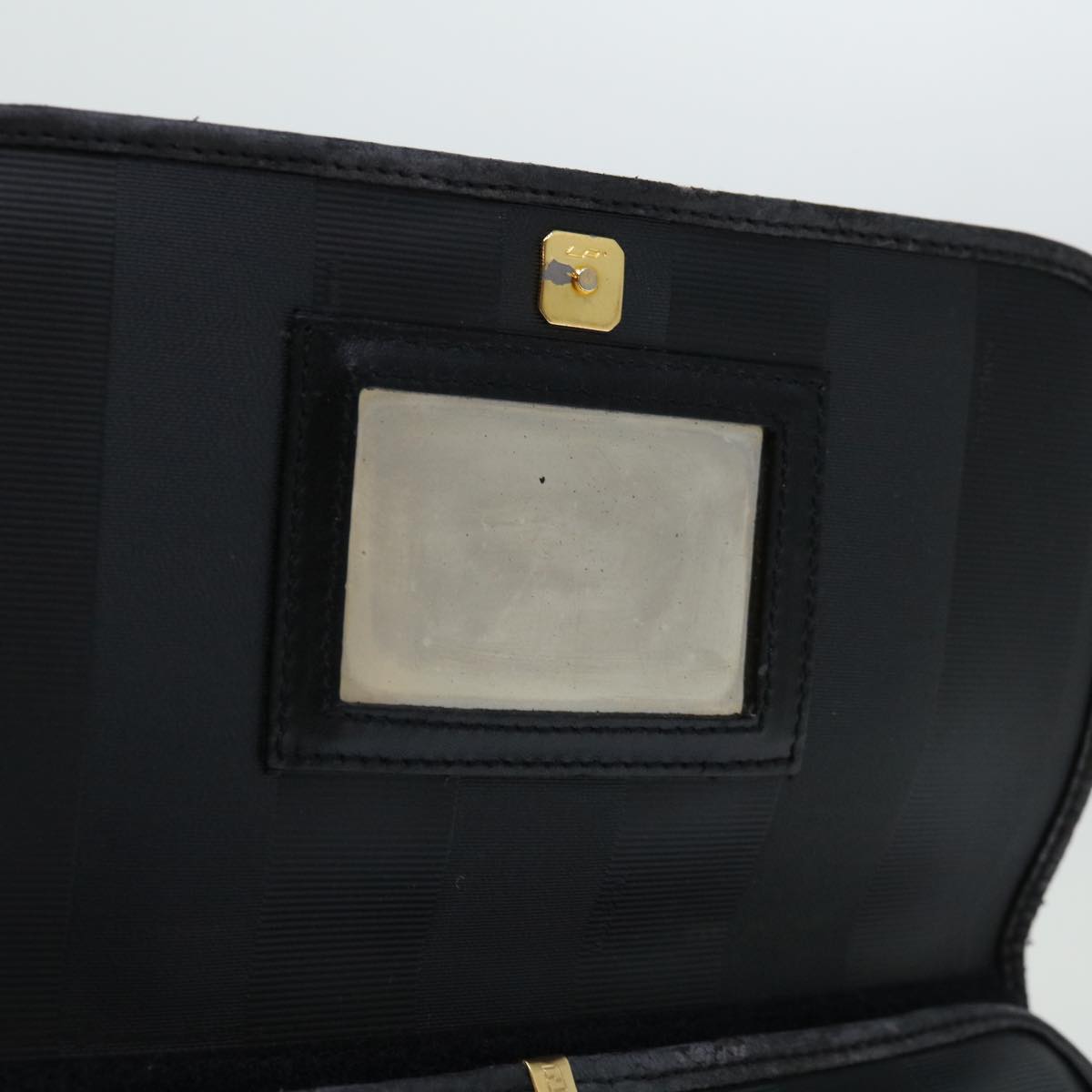 FENDI Pecan Canvas Clutch Bag Black bs12935