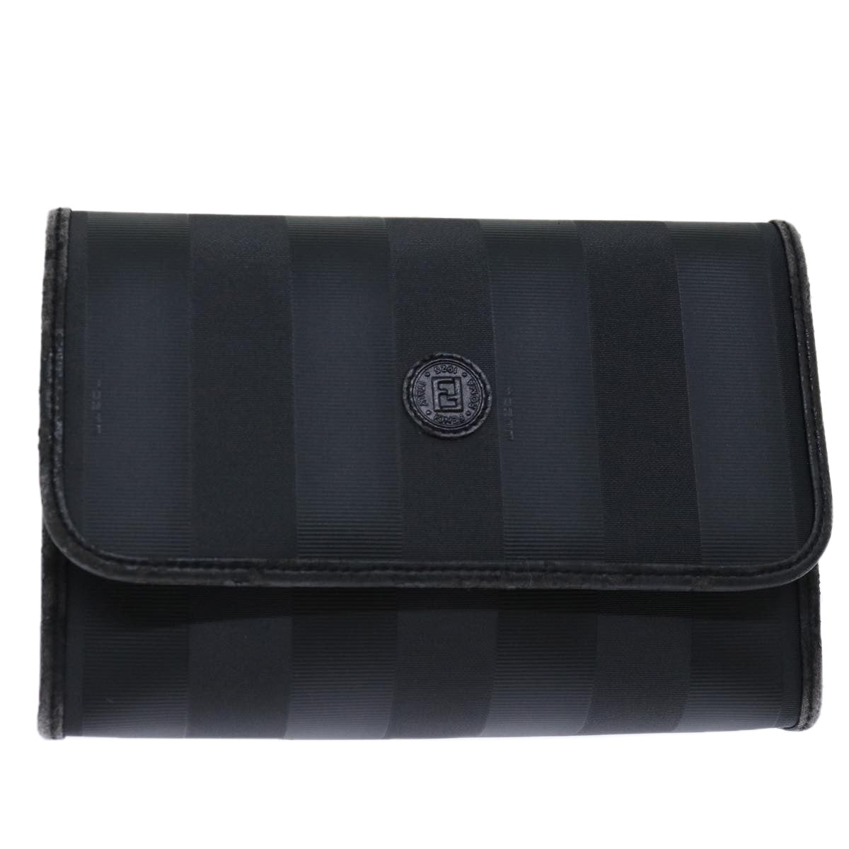FENDI Pecan Canvas Clutch Bag Black bs12935