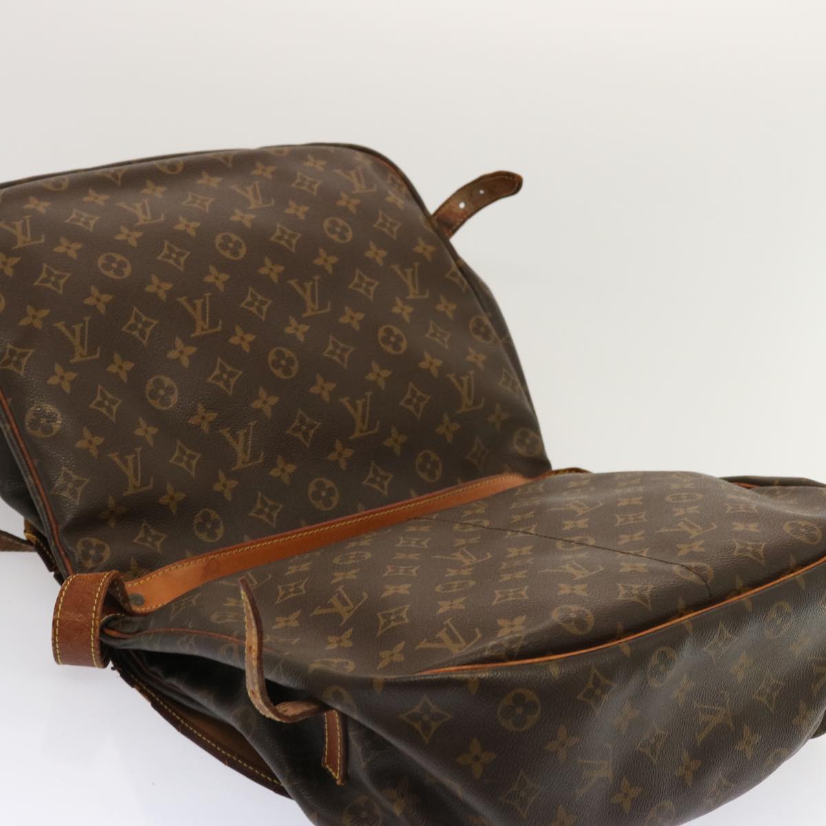 LOUIS VUITTON Monogram Saumur 35 Shoulder Bag M42254 LV bs13341