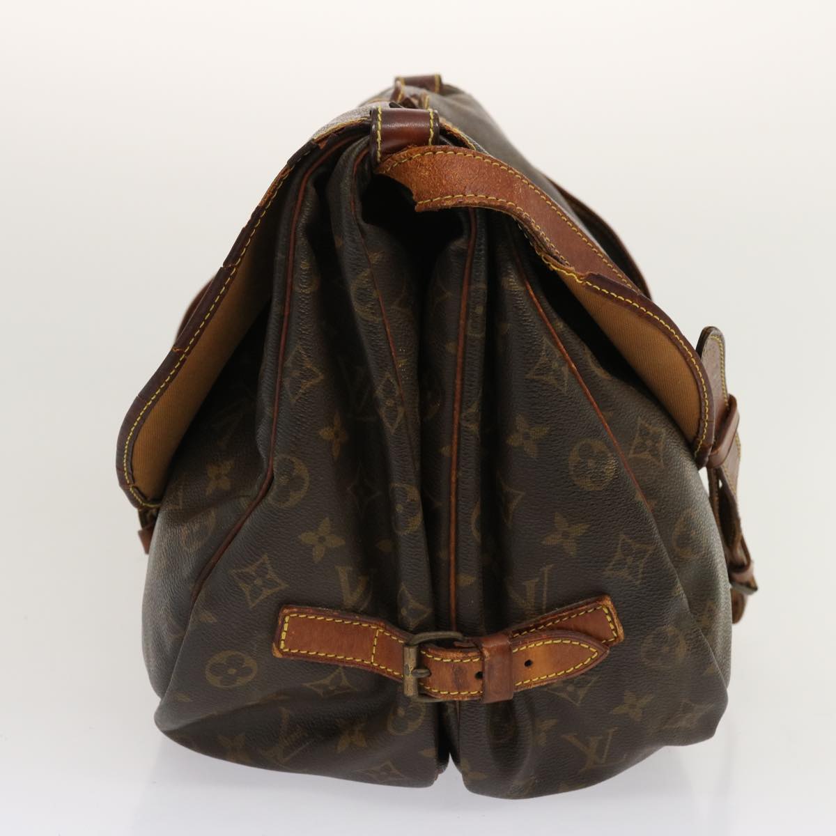 LOUIS VUITTON Monogram Saumur 35 Shoulder Bag M42254 LV bs13341
