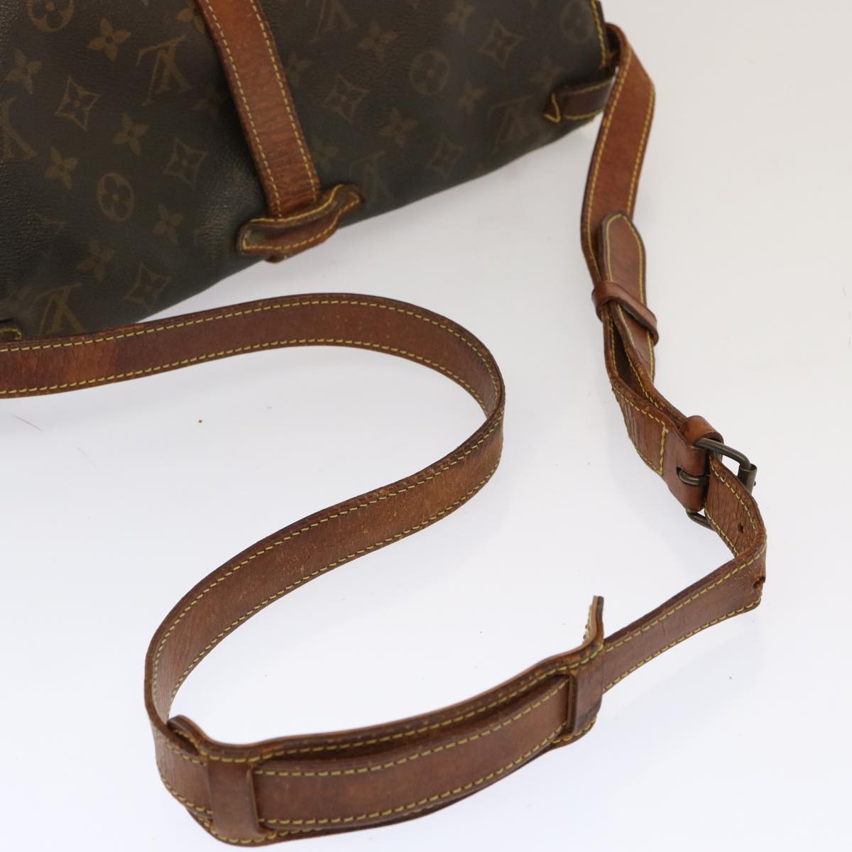 LOUIS VUITTON Monogram Saumur 35 Shoulder Bag M42254 LV bs13341
