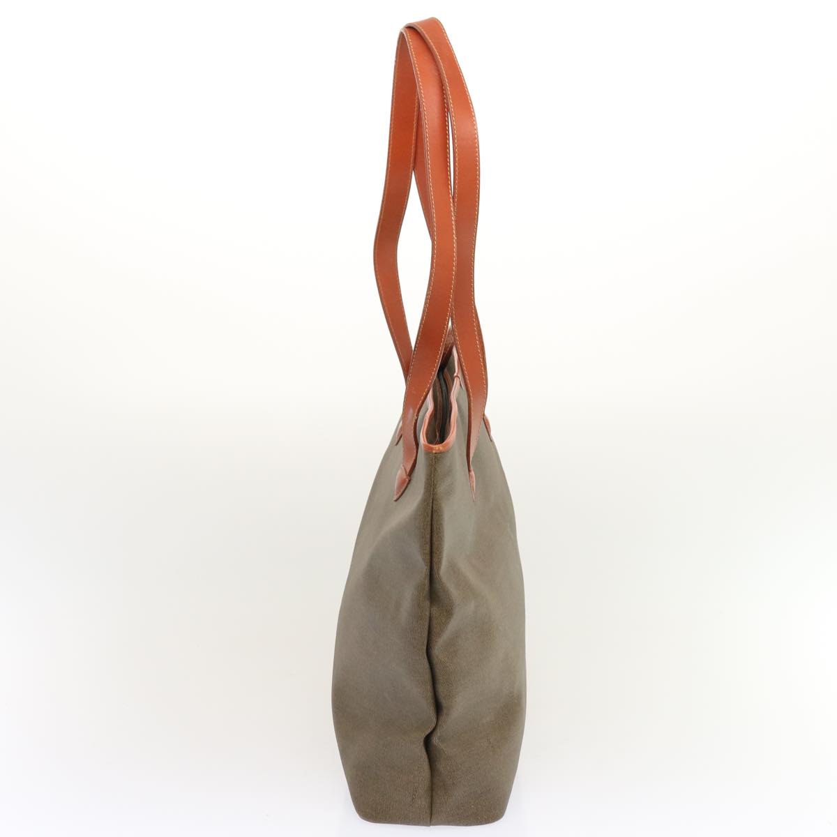 FENDI Shoulder Bag PVC Leather Beige bs13469