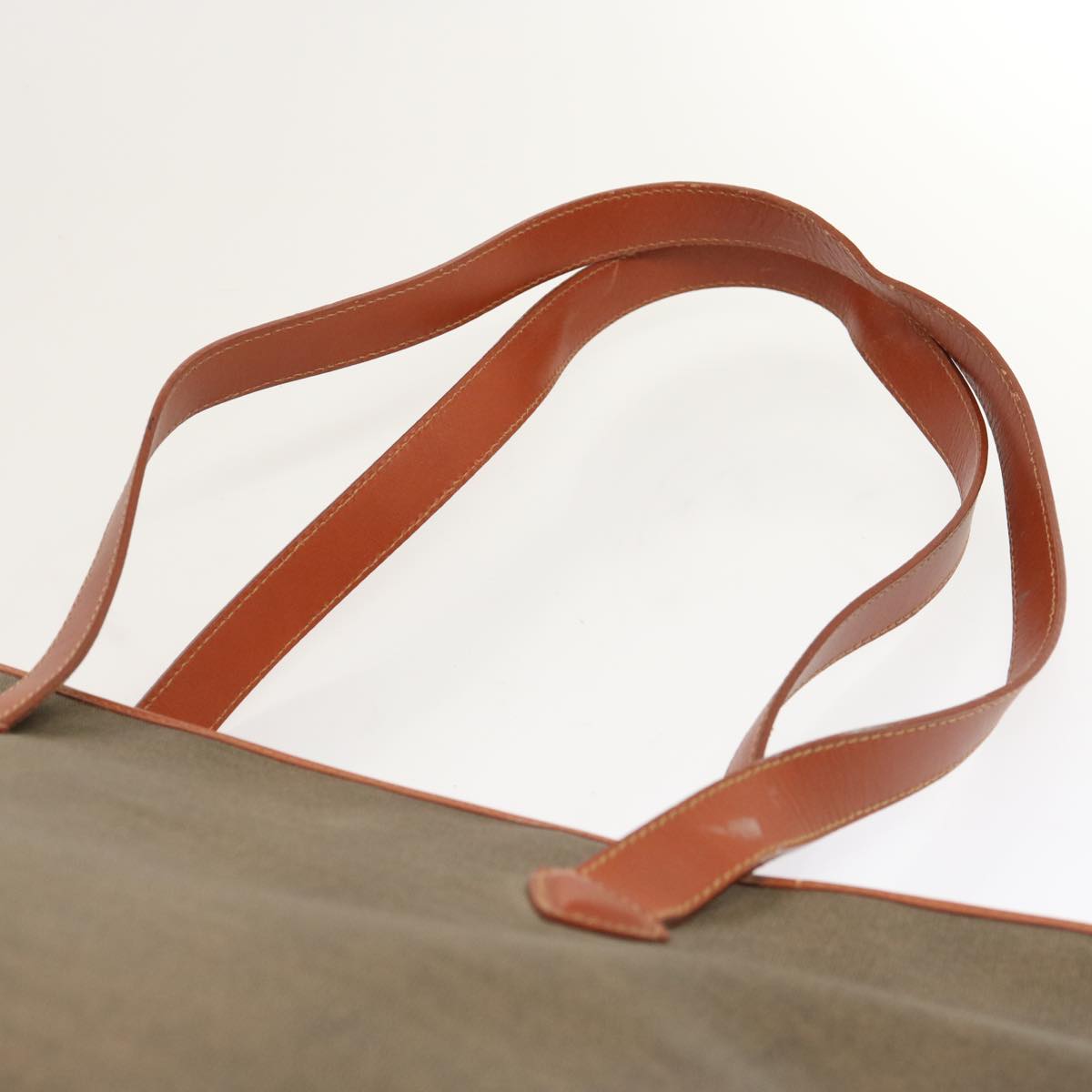 FENDI Shoulder Bag PVC Leather Beige bs13469
