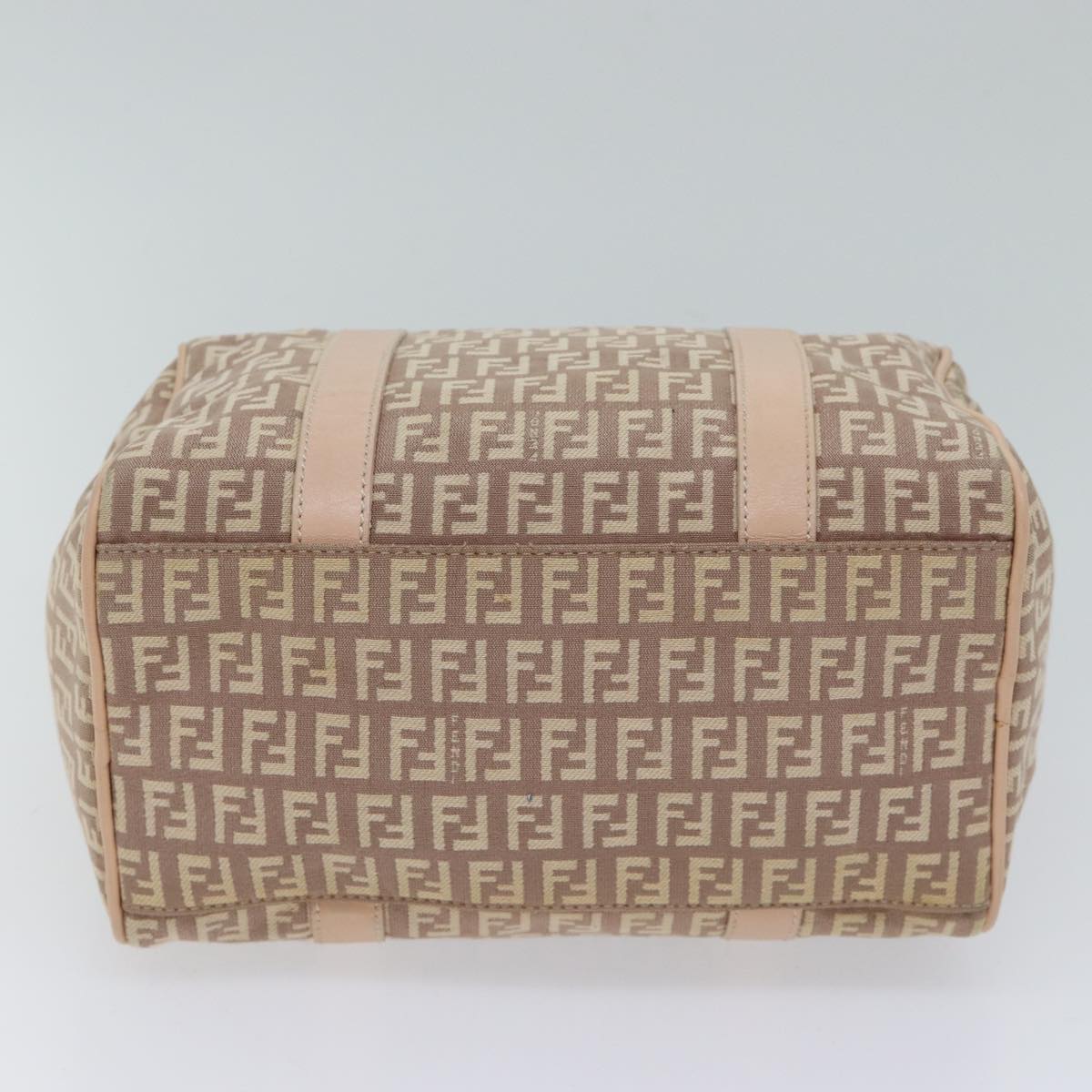 FENDI Zucchino Canvas Mini Boston Bag Pink bs13506