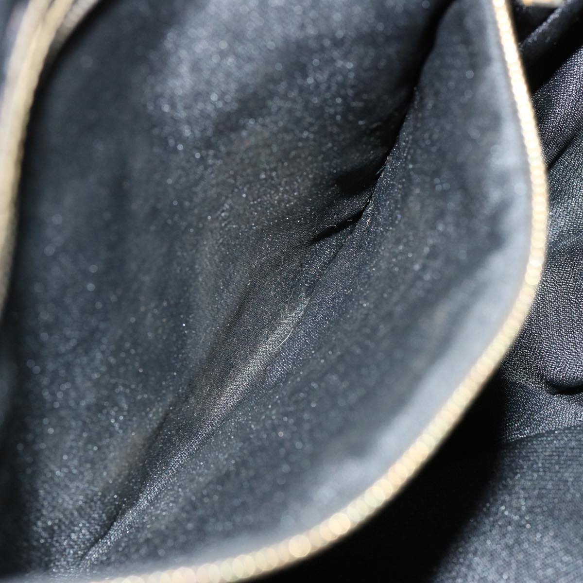 FENDI Pecan Canvas Hand Bag Brown Black bs13516