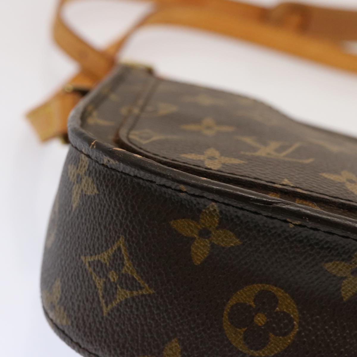LOUIS VUITTON Monogram Saint Cloud MM Shoulder Bag M51243 LV bs13540