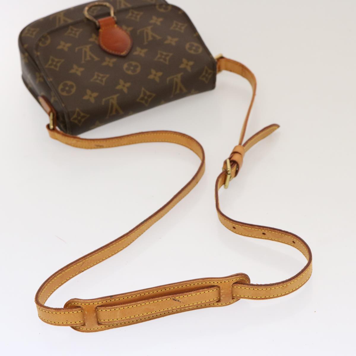LOUIS VUITTON Monogram Saint Cloud MM Shoulder Bag M51243 LV bs13540