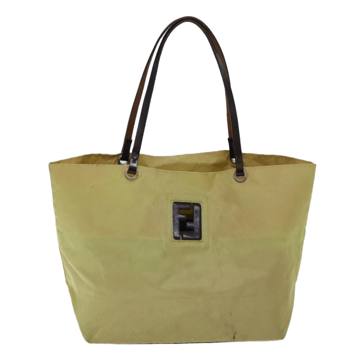 FENDI Tote Bag Nylon Yellow bs13572