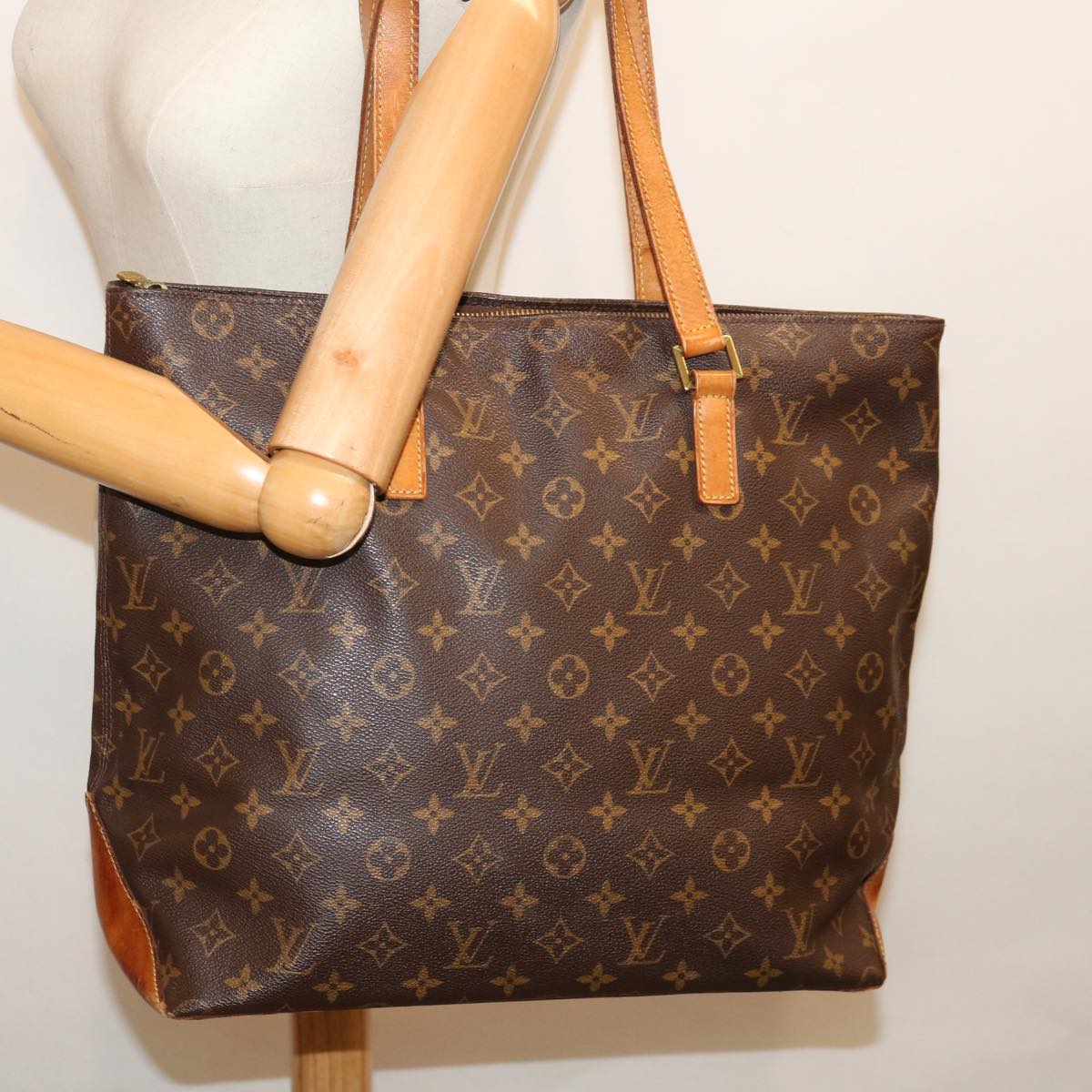 LOUIS VUITTON Monogram Cabas Mezzo Tote Bag M51151 LV bs13580