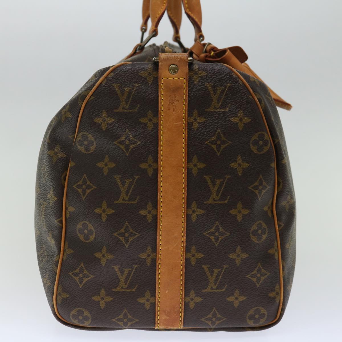 LOUIS VUITTON Monogram Keepall Bandouliere 45 Boston Bag M41418 LV bs13586