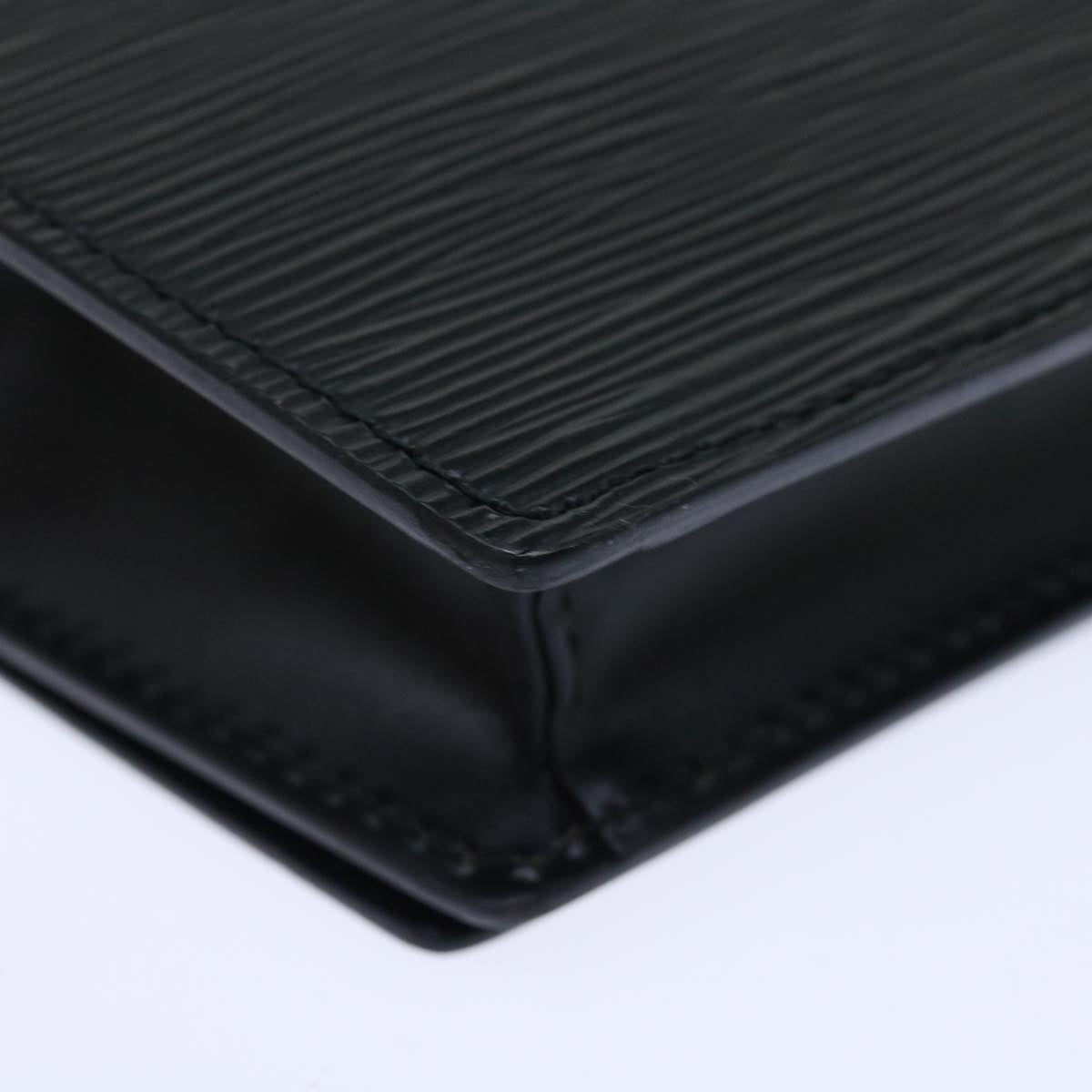 LOUIS VUITTON Epi Trapeze Clutch Bag Black M80165 LV bs13588