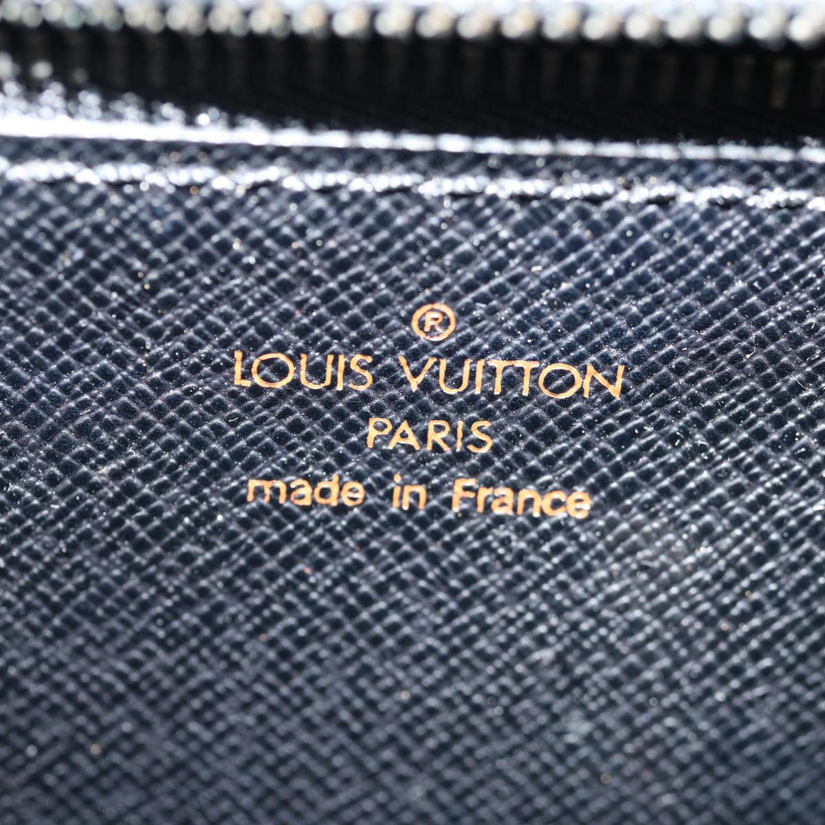 LOUIS VUITTON Epi Trapeze Clutch Bag Black M80165 LV bs13588