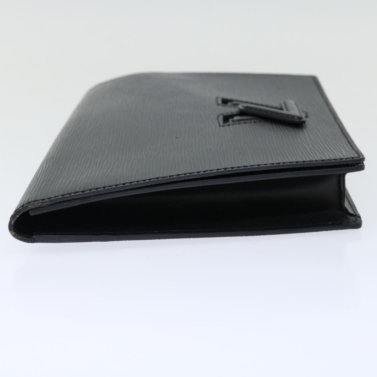 LOUIS VUITTON Epi Trapeze Clutch Bag Black M80165 LV bs13588