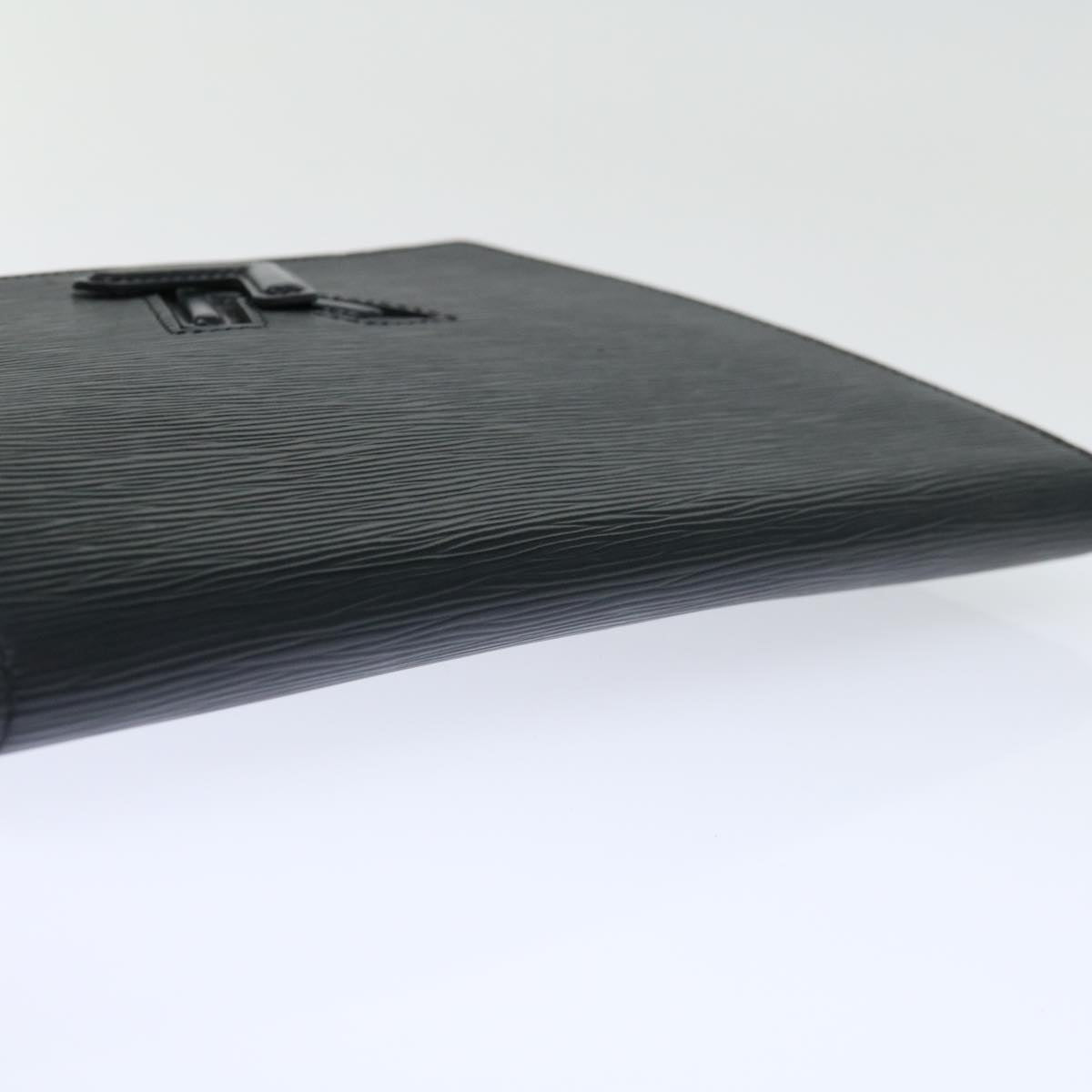LOUIS VUITTON Epi Trapeze Clutch Bag Black M80165 LV bs13588