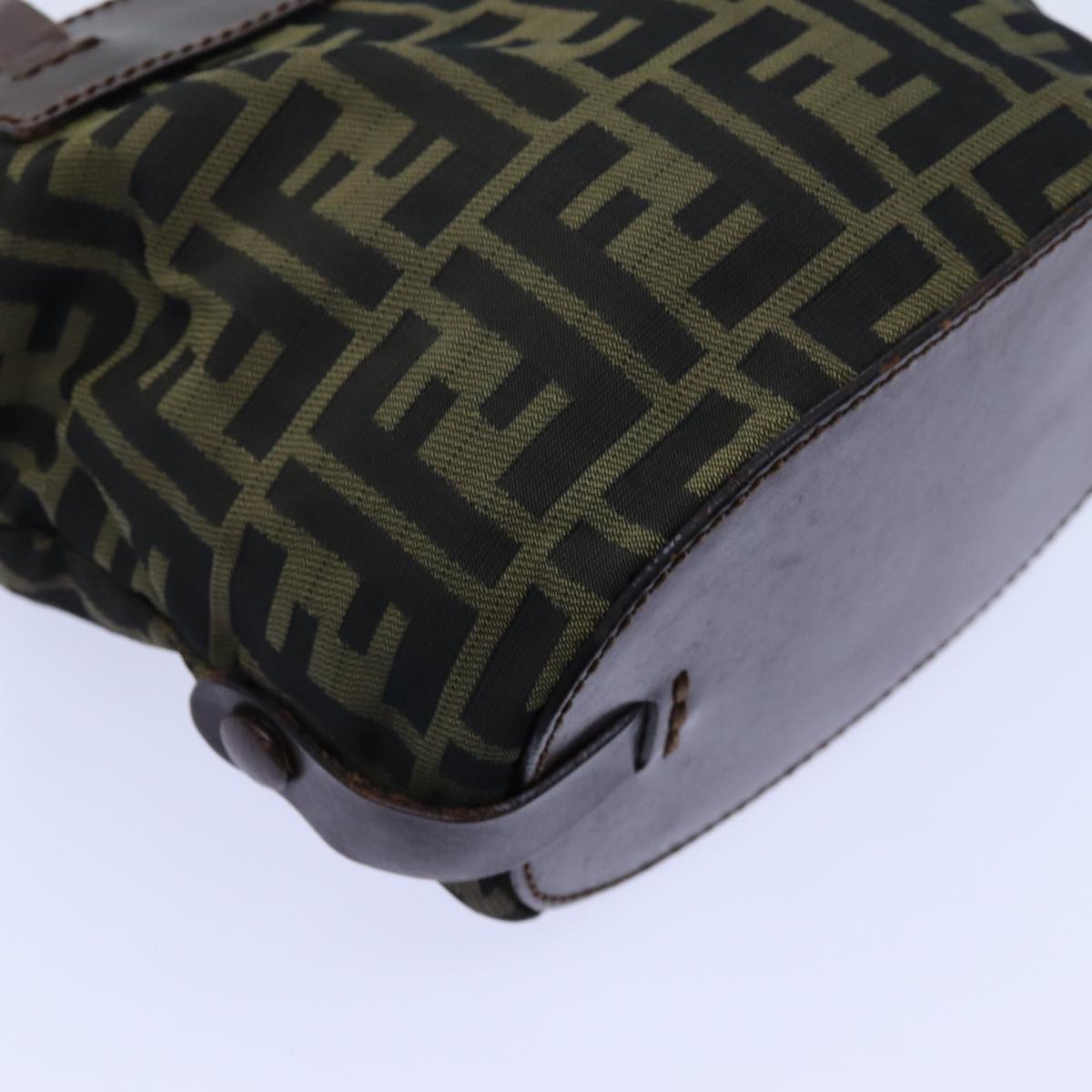 FENDI Zucca Canvas Hand Bag Brown bs13605
