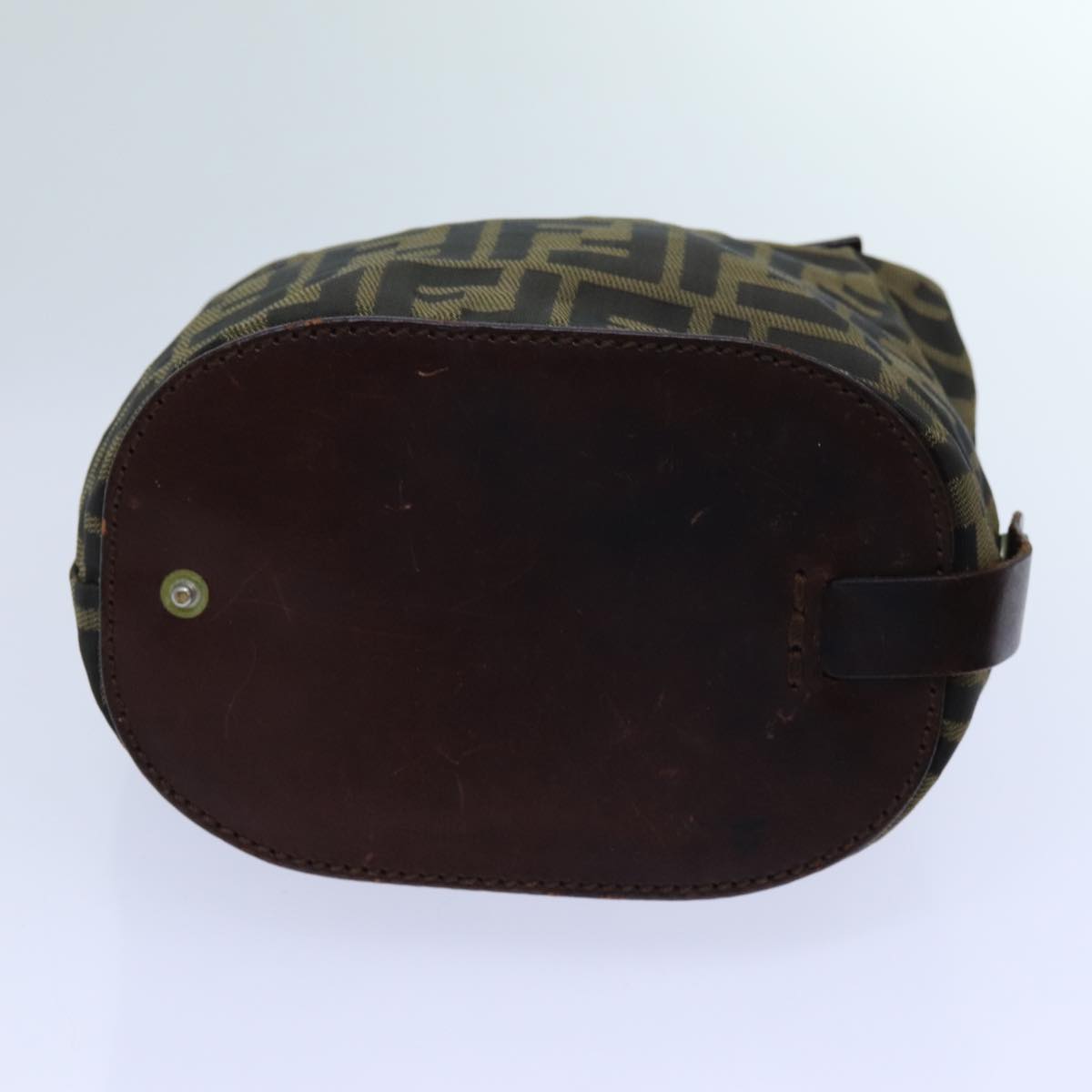 FENDI Zucca Canvas Hand Bag Brown bs13605
